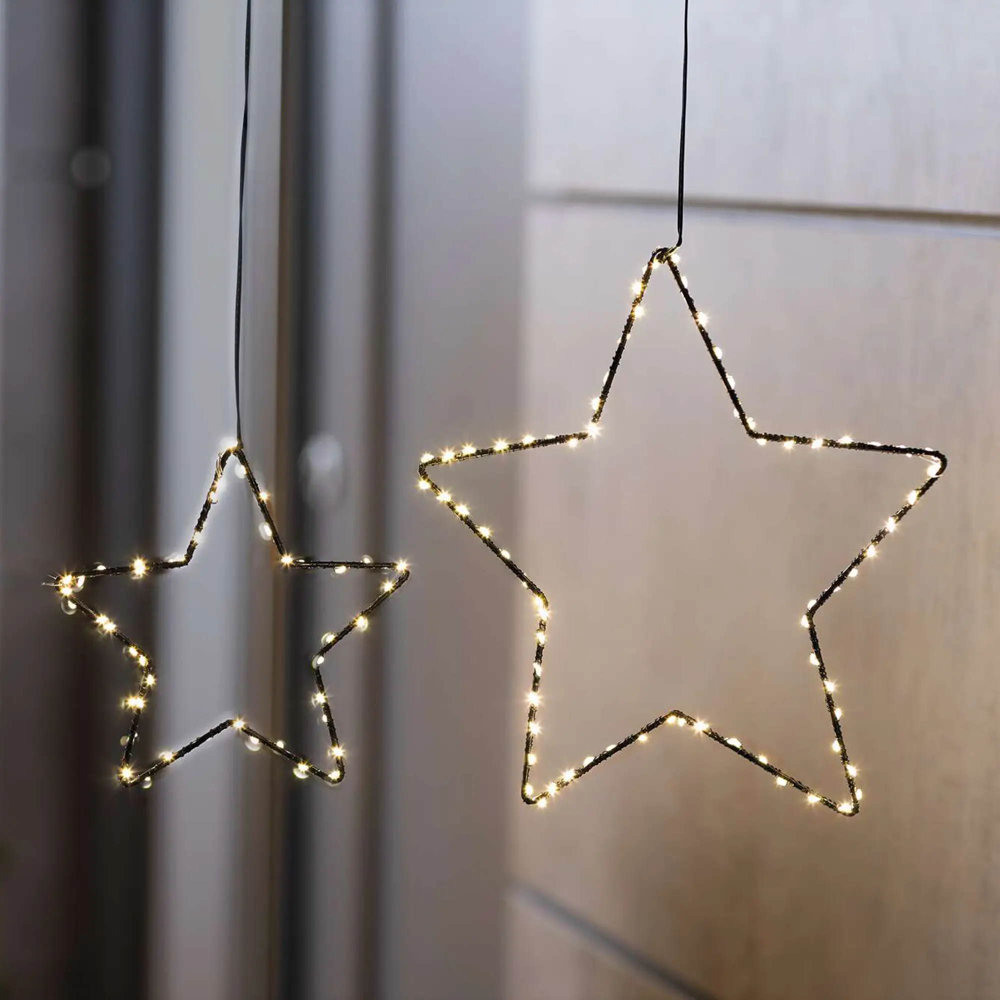 LED-Hänger "Stern", 2er Set  im Frank Flechtwaren Online Shop kaufen