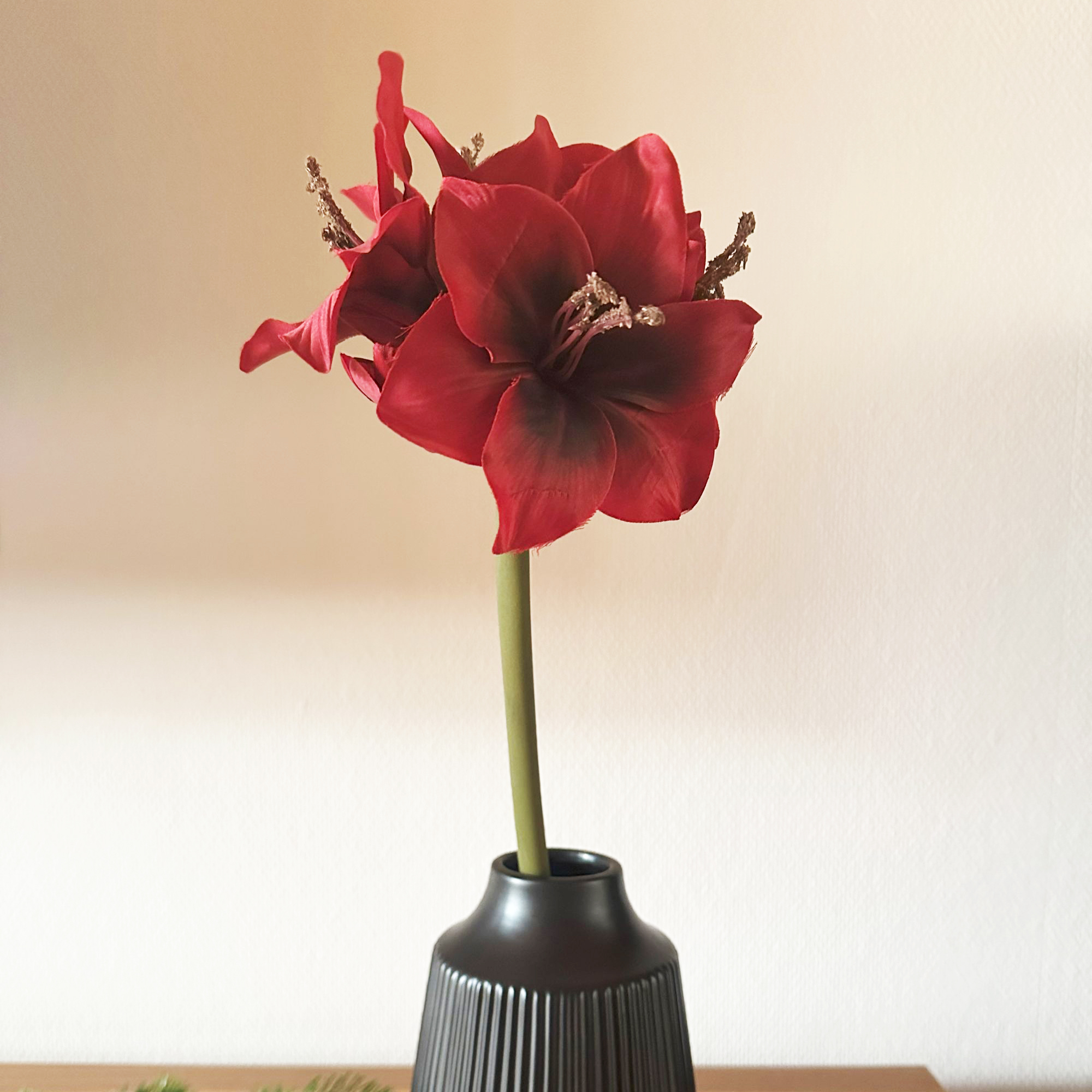 Kunstblume "Amaryllis", rot  im Frank Flechtwaren Online Shop kaufen
