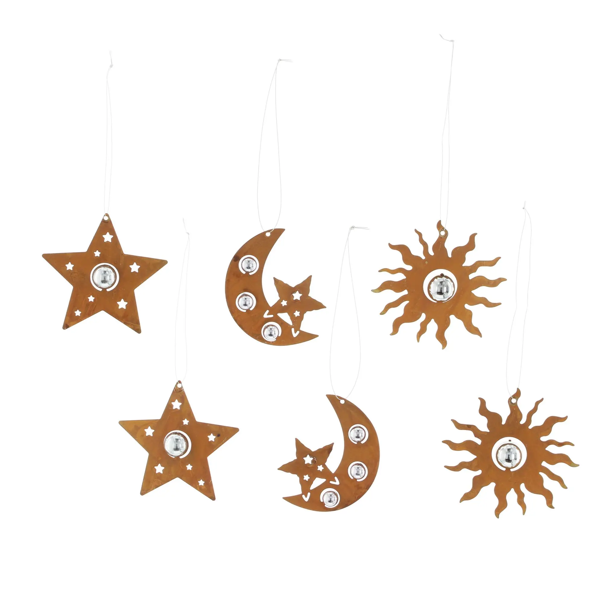 Hänger "Rostoptik", 6er Set im Frank Flechtwaren Online Shop für Dekohänger kaufen Hänger "Rostoptik", 6er Set im Frank Flechtwaren Online Shop für Dekohänger kaufen