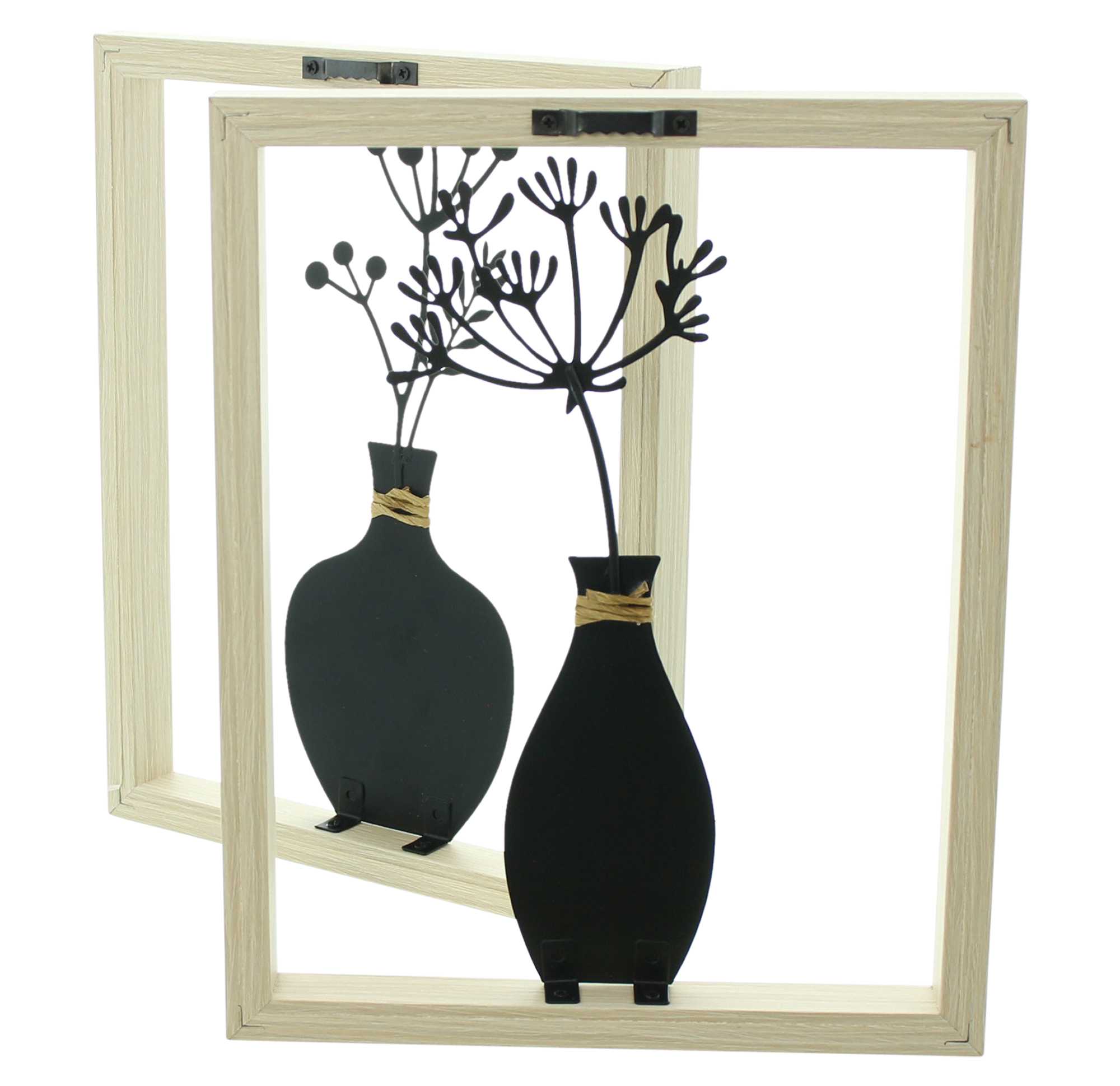 Wanddeko "Vase", 2er Set im Frank Flechtwaren Online Shop für Wanddeko kaufen Wanddeko "Vase", 2er Set im Frank Flechtwaren Online Shop für Wanddeko kaufen
