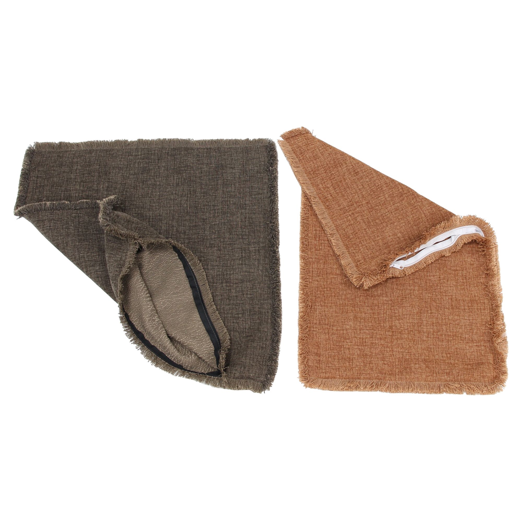 Kissenhülle "Trendy Frays", 2er Set  im Frank Flechtwaren Online Shop für Kissenhüllen kaufen