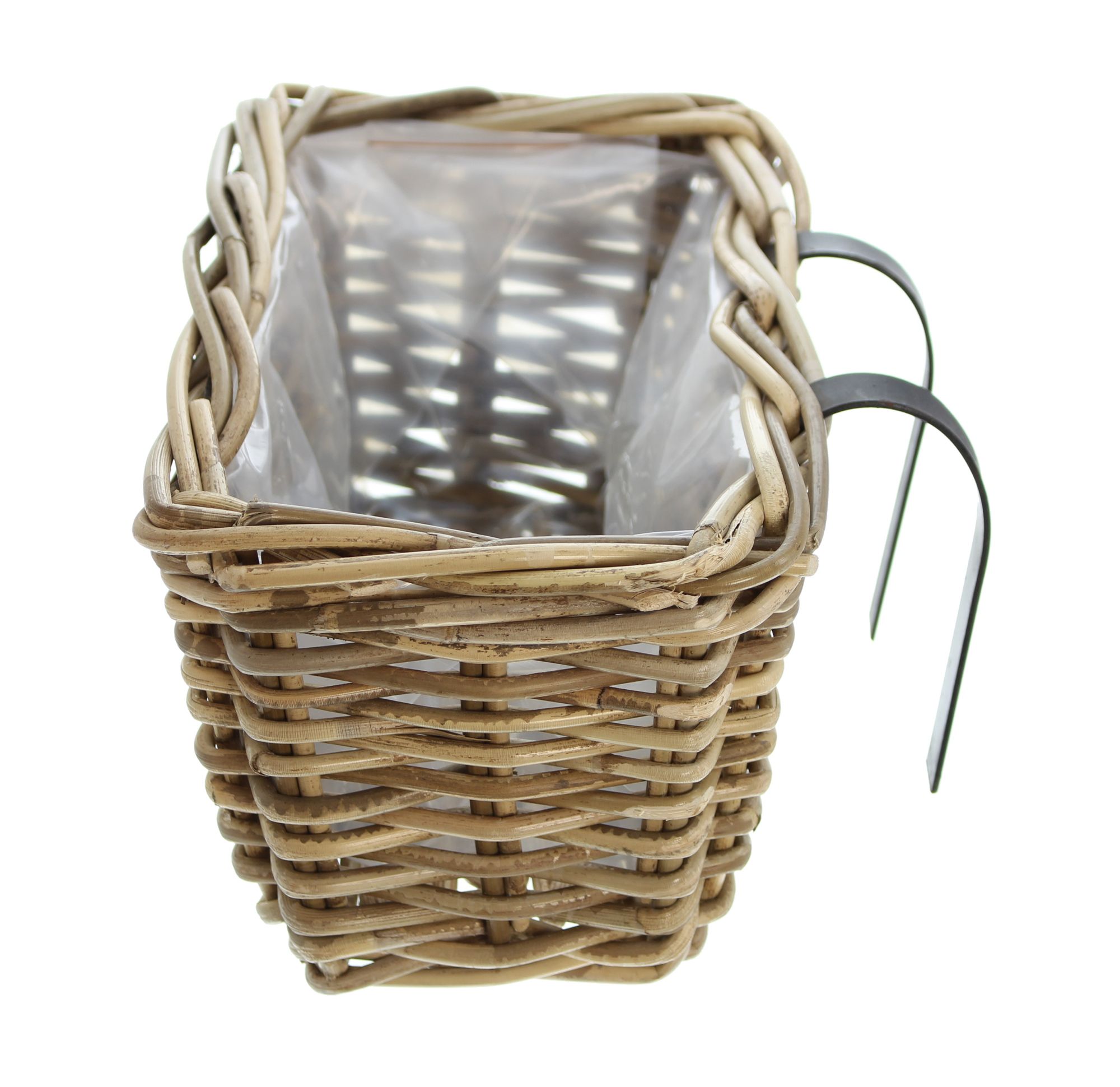 Balkonpflanzer "Rattan", klein im Frank Flechtwaren Online Shop für Pflanztöpfe kaufen Balkonpflanzer "Rattan", klein im Frank Flechtwaren Online Shop für Pflanztöpfe kaufen