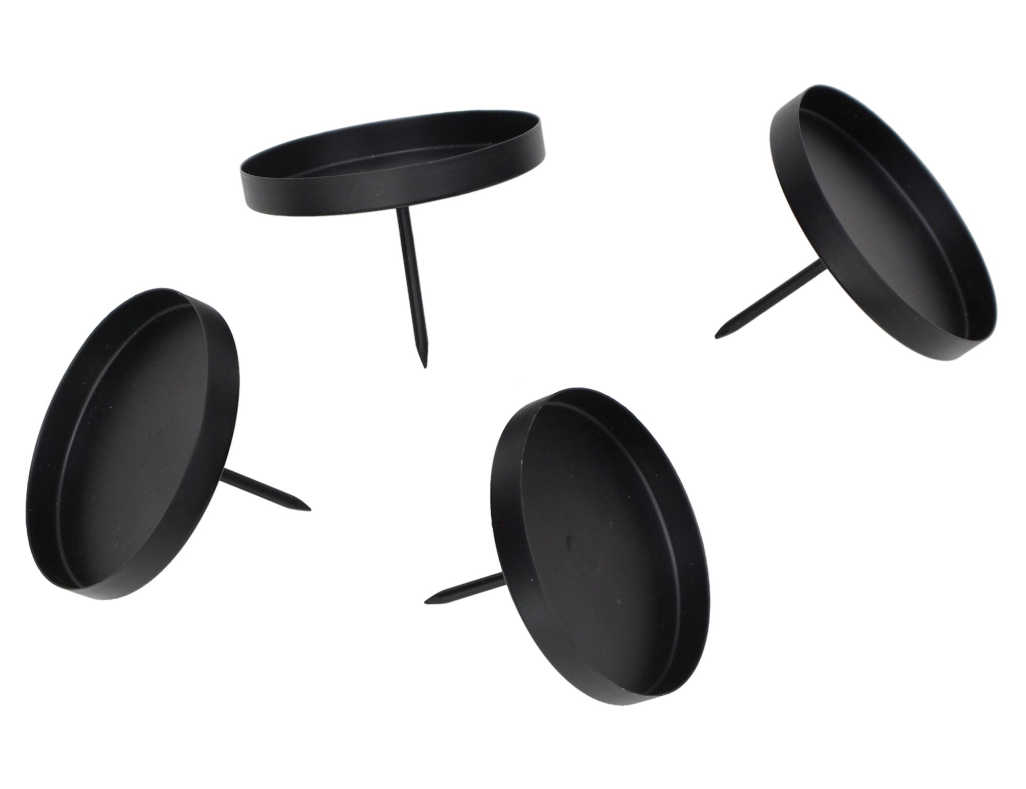 Kerzenhalter "Semplice" mit Dorn, 4er Set  im Frank Flechtwaren Online Shop kaufen