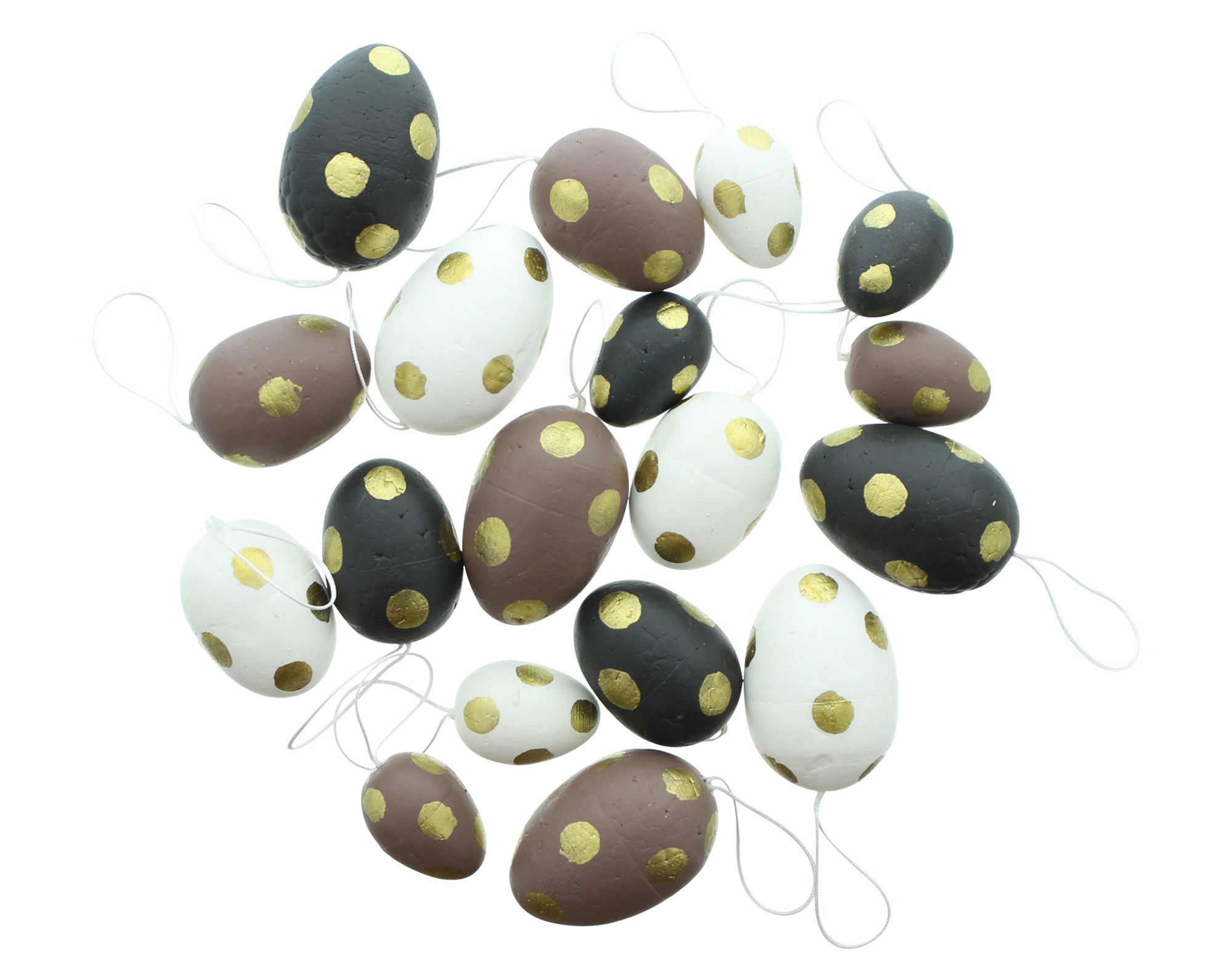 Deko-Ei "Goldpunkte", 18er Set im Frank Flechtwaren Online Shop für Ostern kaufen Deko-Ei "Goldpunkte", 18er Set im Frank Flechtwaren Online Shop für Ostern kaufen