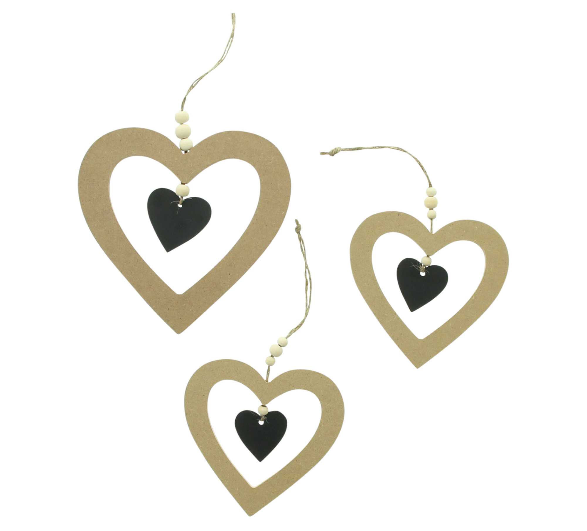 Hänger "Herz", 3er Set  im Frank Flechtwaren Online Shop für Ostern kaufen