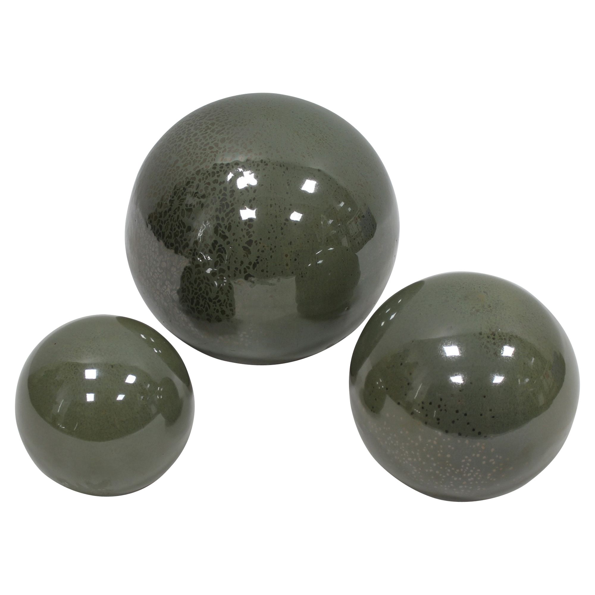 Dekokugel "Olive Garden", 3er Set  im Frank Flechtwaren Online Shop für Dekokugeln kaufen