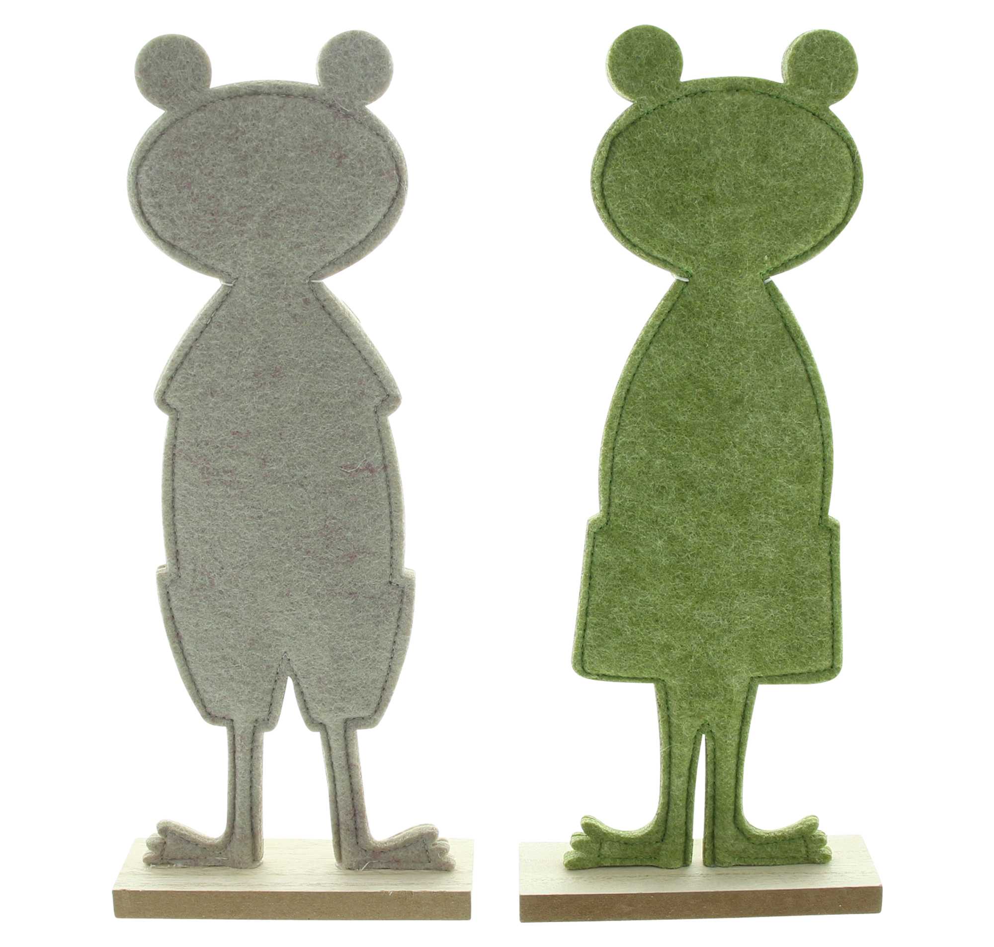 Acheter Lot de 2 grenouilles "Casual"  dans la boutique en ligne de Frank Flechtwaren pour Pâques