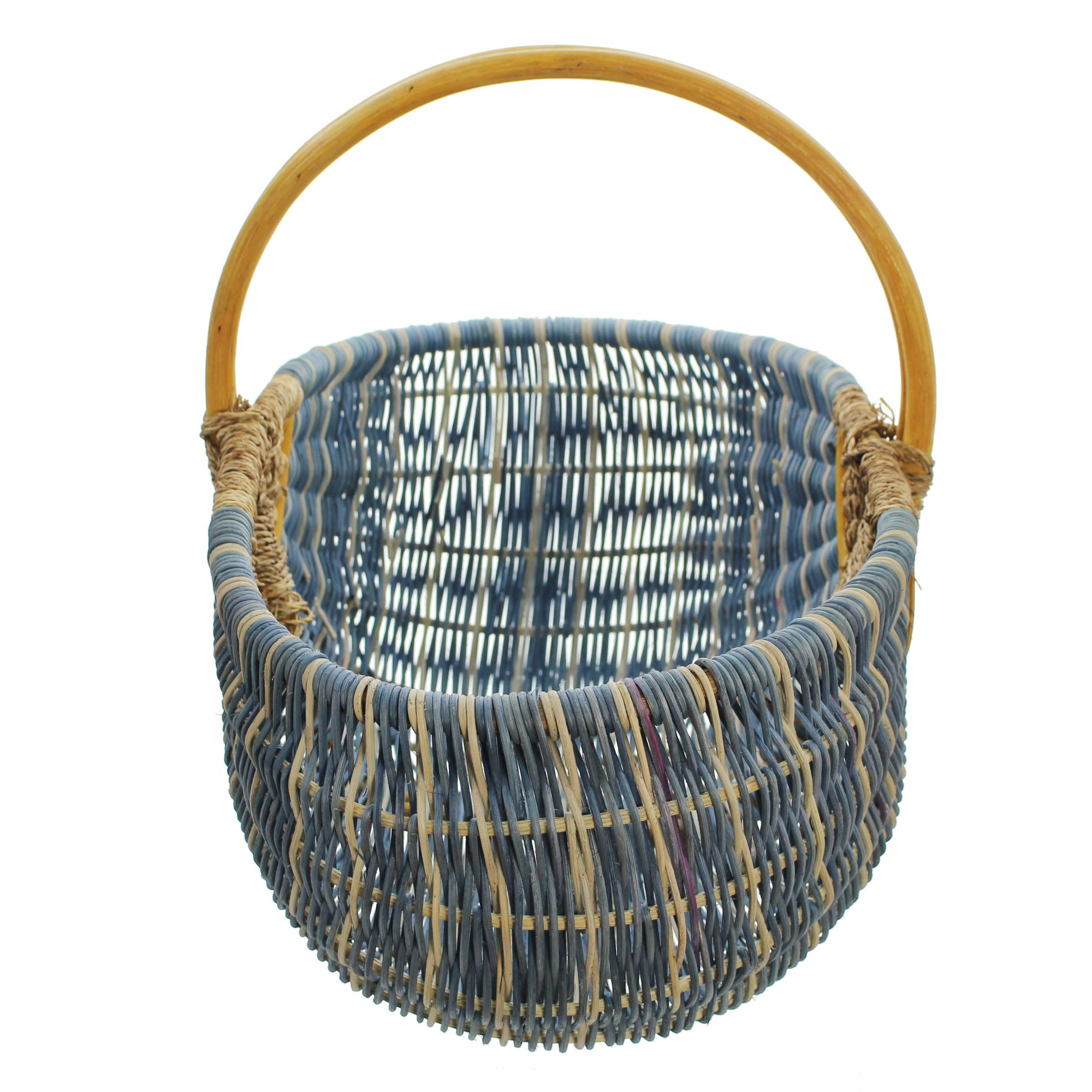 Einkaufskorb "Blau/Natur" im Frank Flechtwaren Online Shop für Einkaufskörbe kaufen Einkaufskorb "Blau/Natur" im Frank Flechtwaren Online Shop für Einkaufskörbe kaufen
