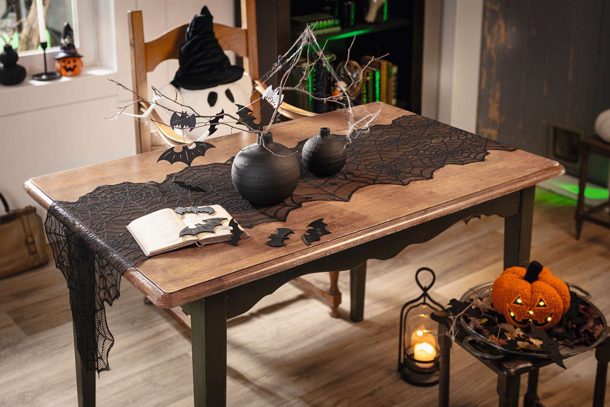 Tischläufer "Gruselspinnen"  im Frank Flechtwaren Online Shop für Tischläufer kaufen