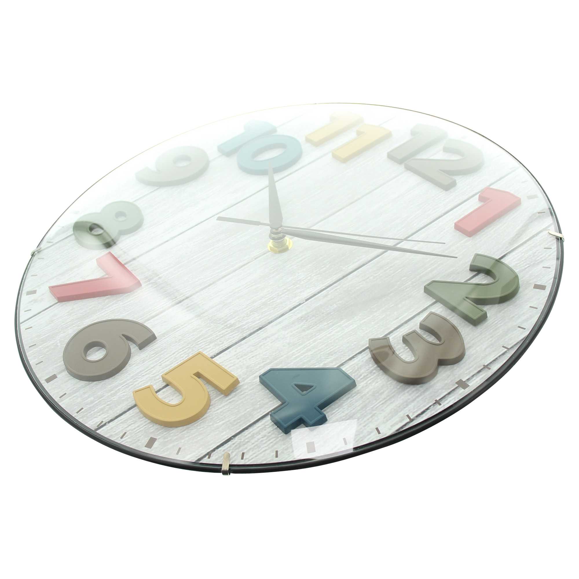 Wanduhr "Colorful"  im Frank Flechtwaren Online Shop für Uhren kaufen
