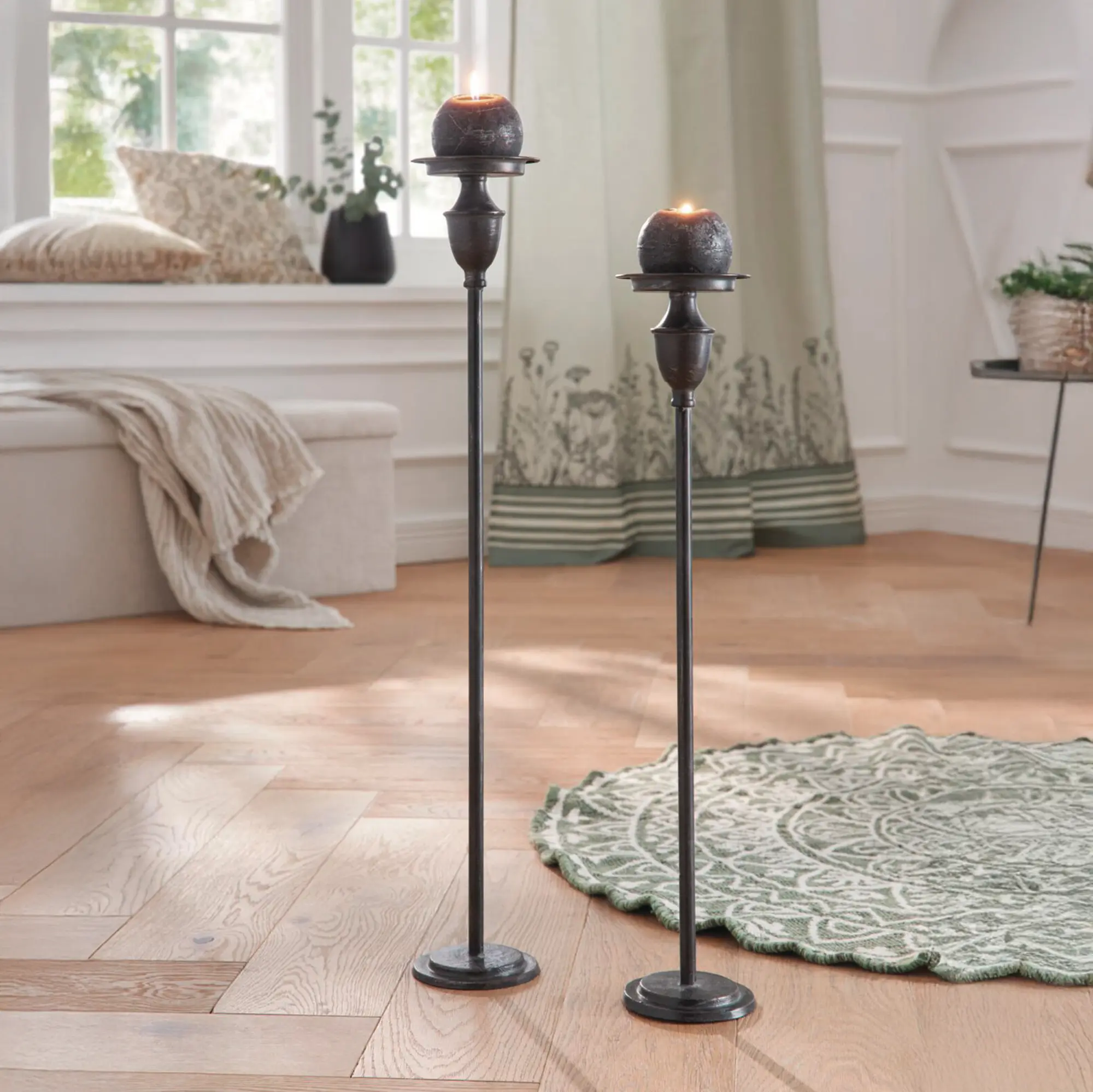 Kerzenhalter "Antique", 2er Set  im Frank Flechtwaren Online Shop kaufen