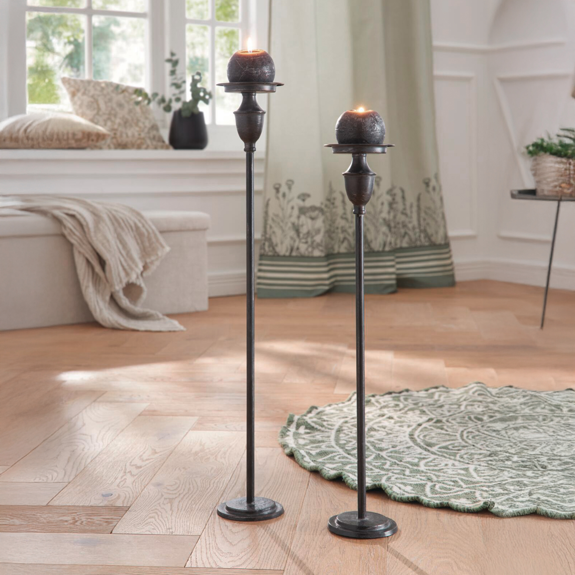 Kerzenhalter "Antique", 2er Set  im Frank Flechtwaren Online Shop kaufen