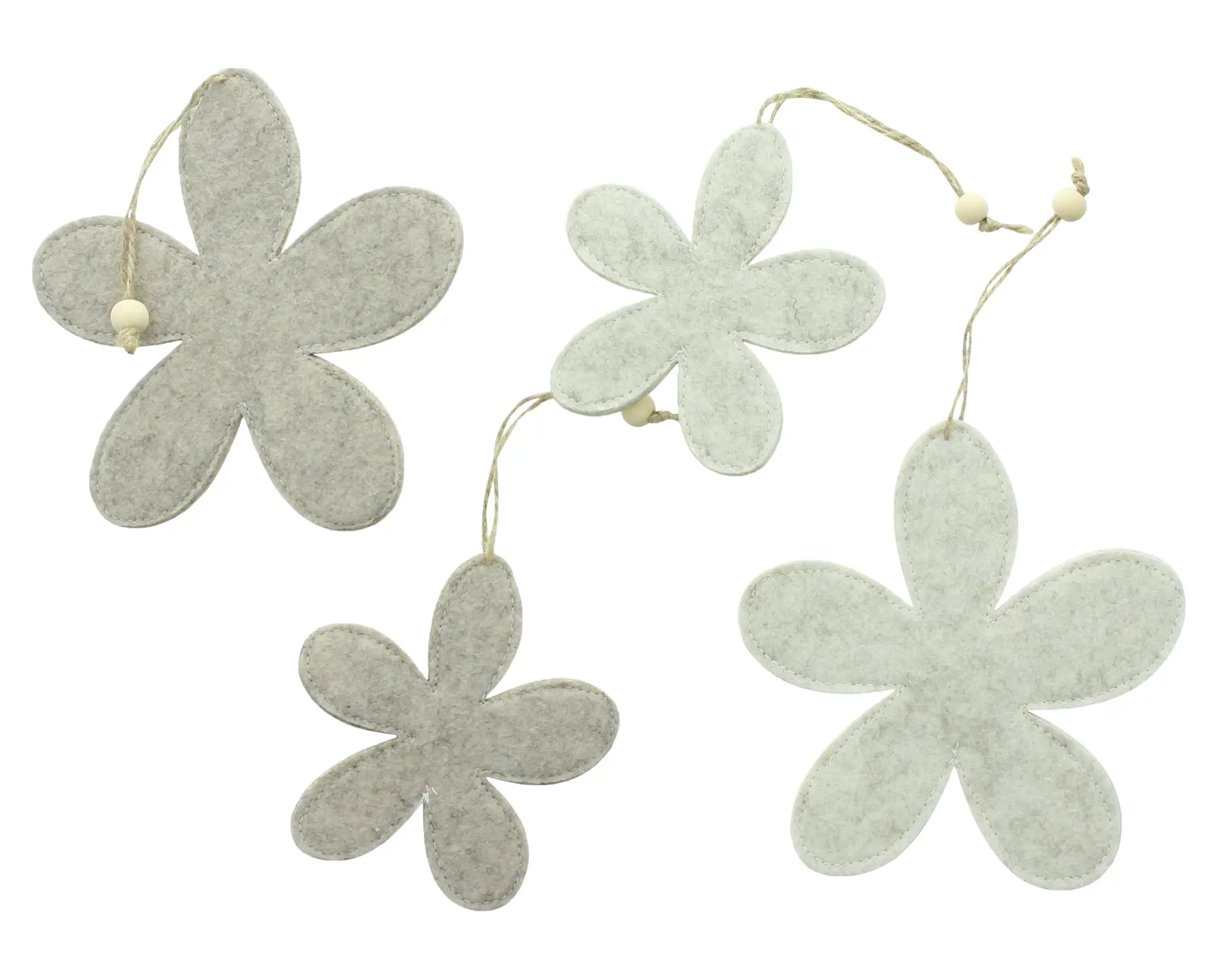 Hänger "Blumenquartett", 4er Set  im Frank Flechtwaren Online Shop für Dekohänger kaufen