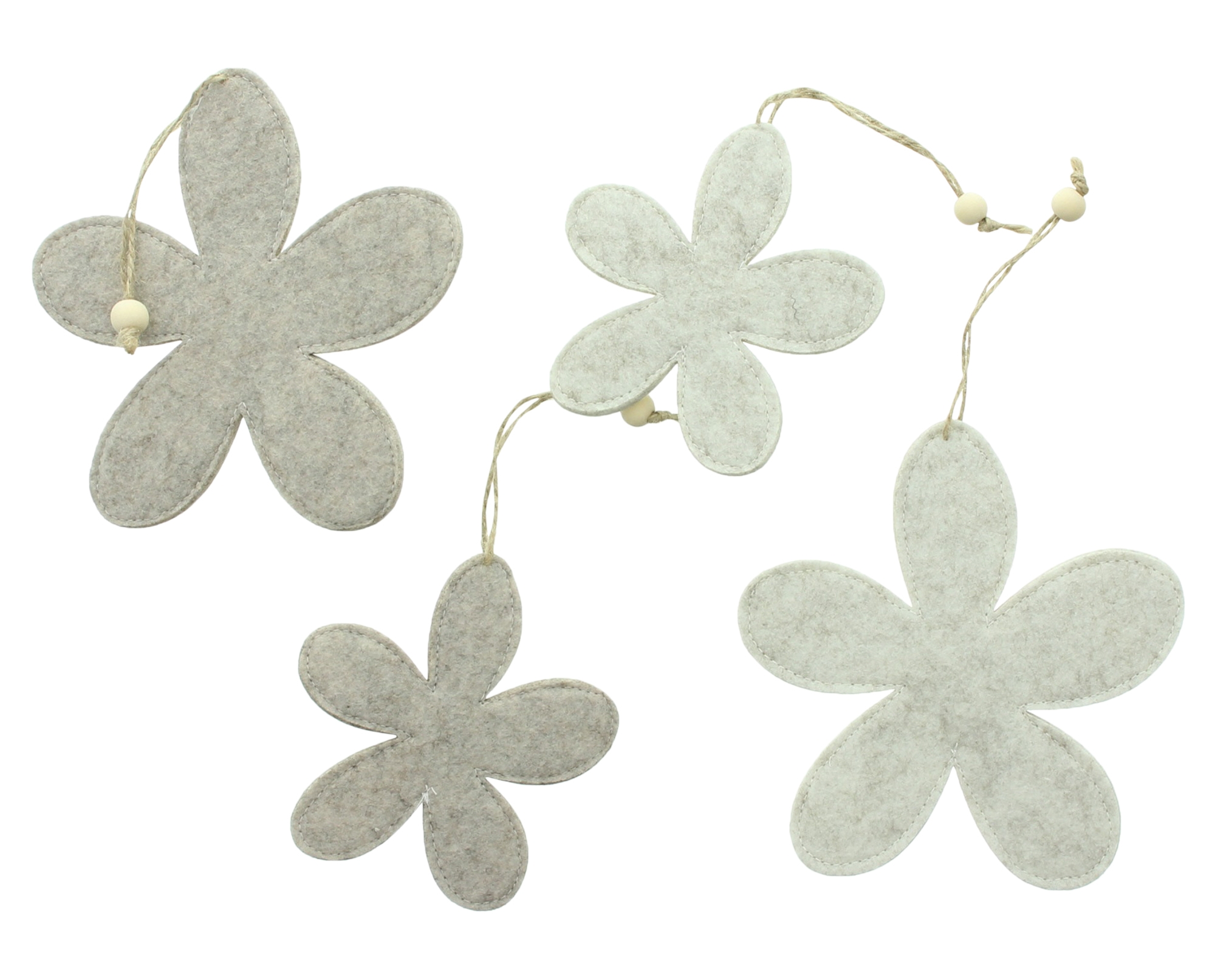 Hänger "Blumenquartett", 4er Set  im Frank Flechtwaren Online Shop für Gerade eingetroffen kaufen