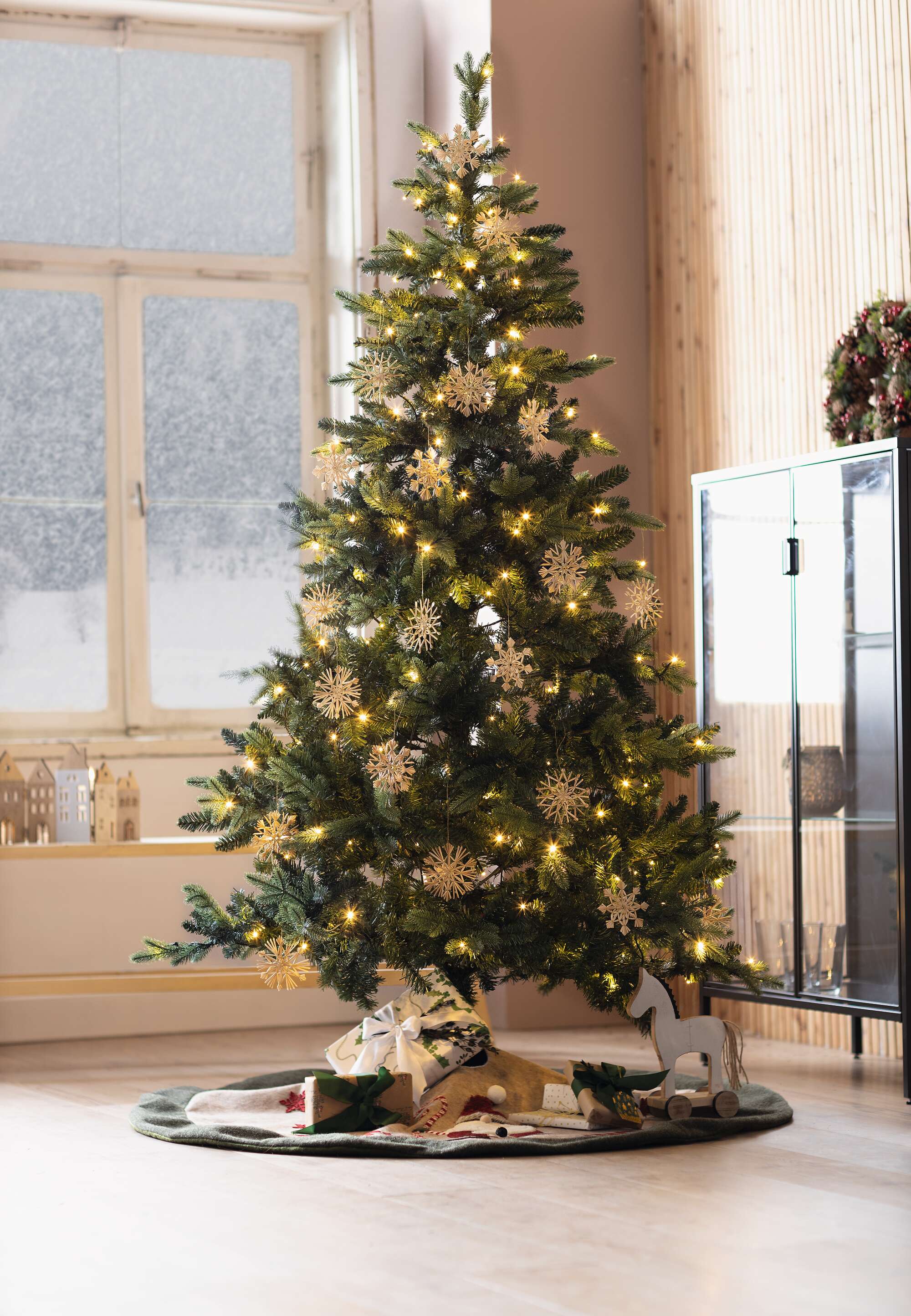 Strohsterne "Tradition", 20er Set  im Frank Flechtwaren Online Shop für Baumschmuck kaufen