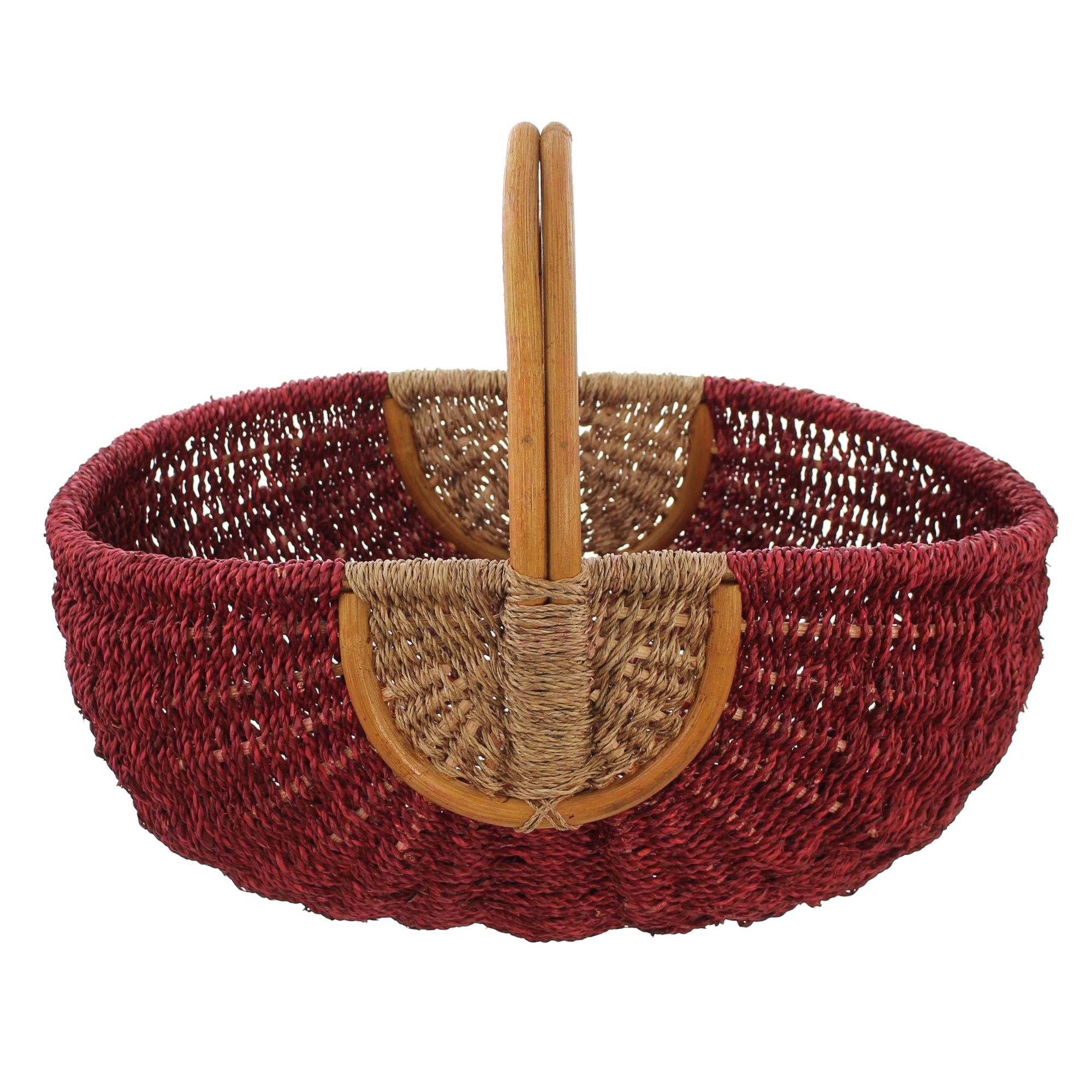 Einkaufskorb "Rot/Natur" im Frank Flechtwaren Online Shop für Einkaufskörbe kaufen Einkaufskorb "Rot/Natur" im Frank Flechtwaren Online Shop für Einkaufskörbe kaufen