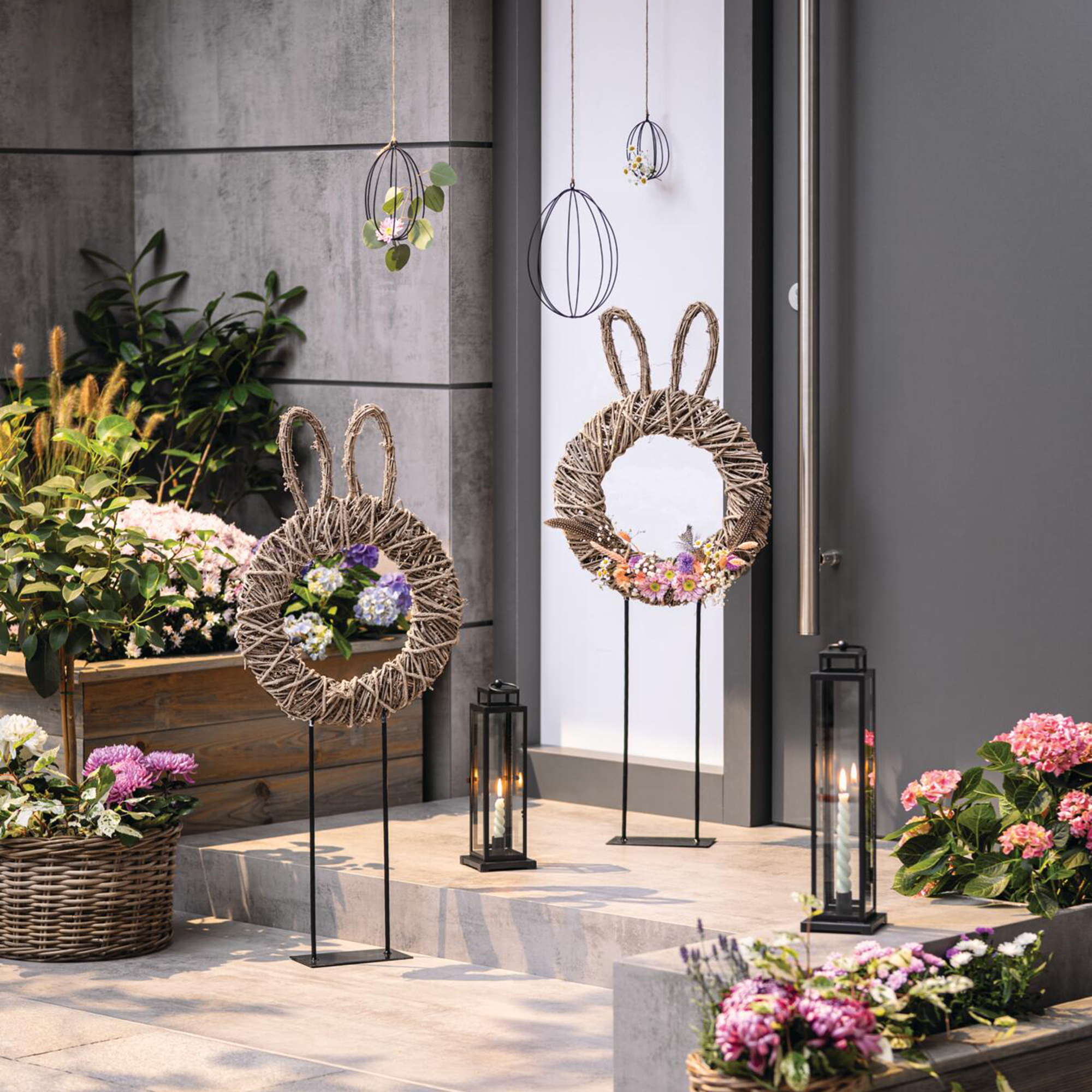 Osterdeko "Hasenöhrchen"  im Frank Flechtwaren Online Shop kaufen