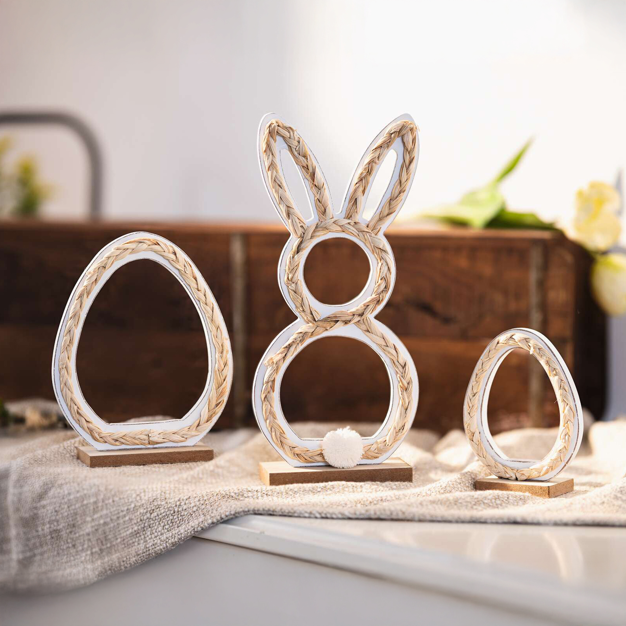 Osterdeko "Natur", 3er Set  im Frank Flechtwaren Online Shop für Ostern kaufen