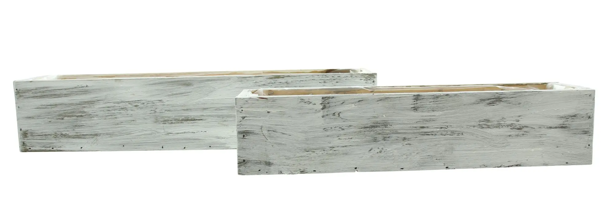 Pflanzer "Shabby-White", 2er Set  im Frank Flechtwaren Online Shop für Ostern kaufen