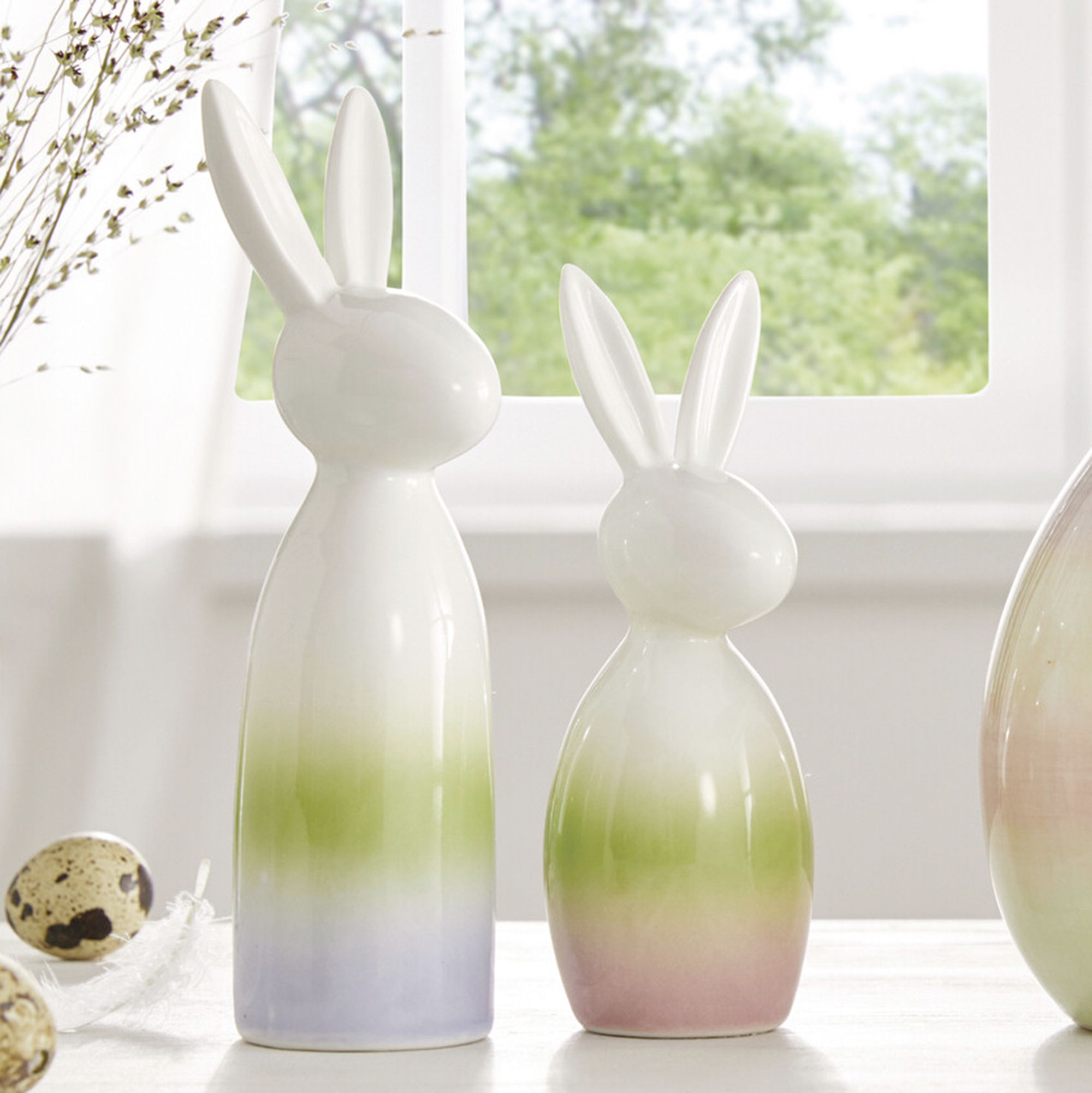 Hase "Pastell", 2er Set im Frank Flechtwaren Online Shop für Ostern kaufen Hase "Pastell", 2er Set im Frank Flechtwaren Online Shop für Ostern kaufen
