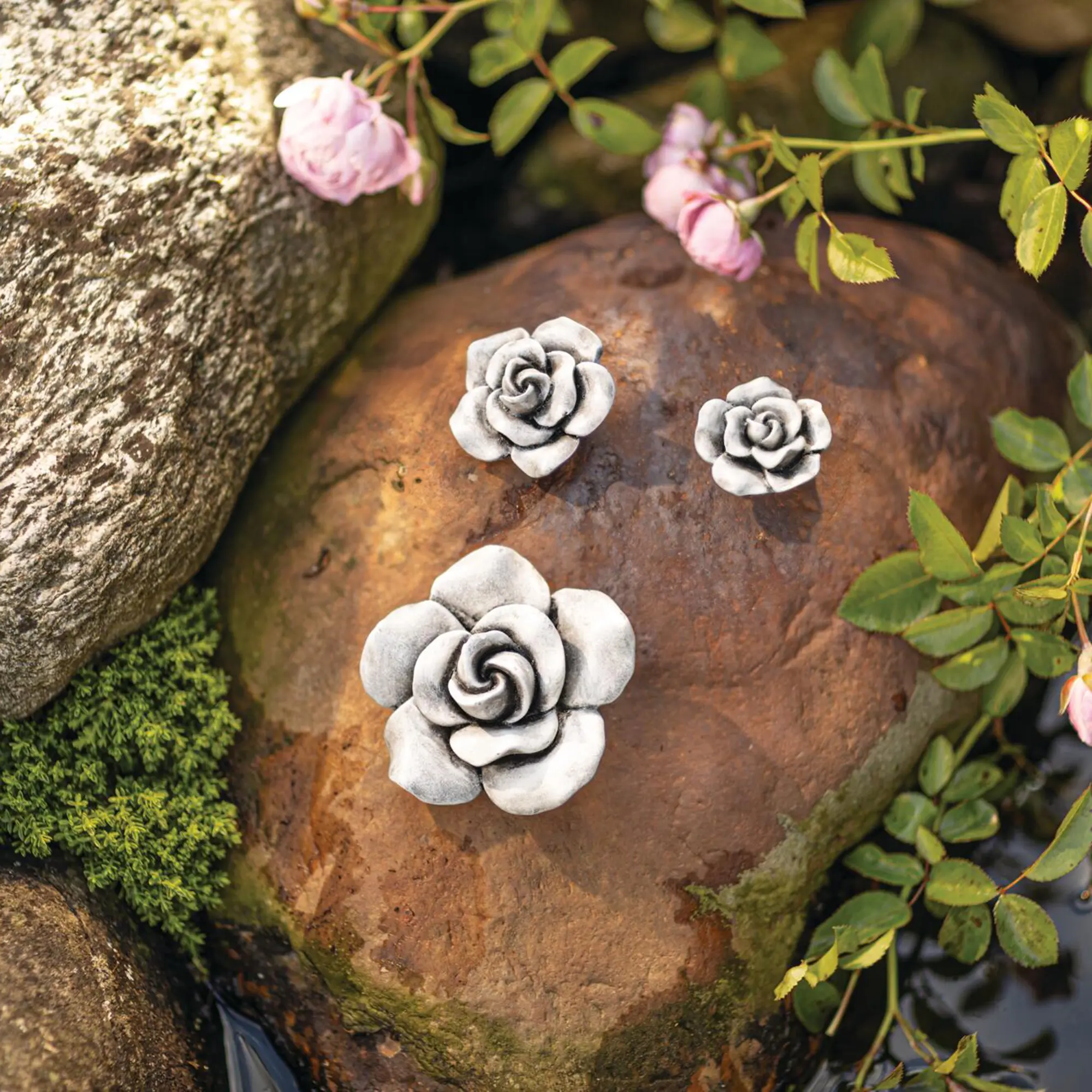 Rosendeko "Blüten", 3er Set  im Frank Flechtwaren Online Shop kaufen