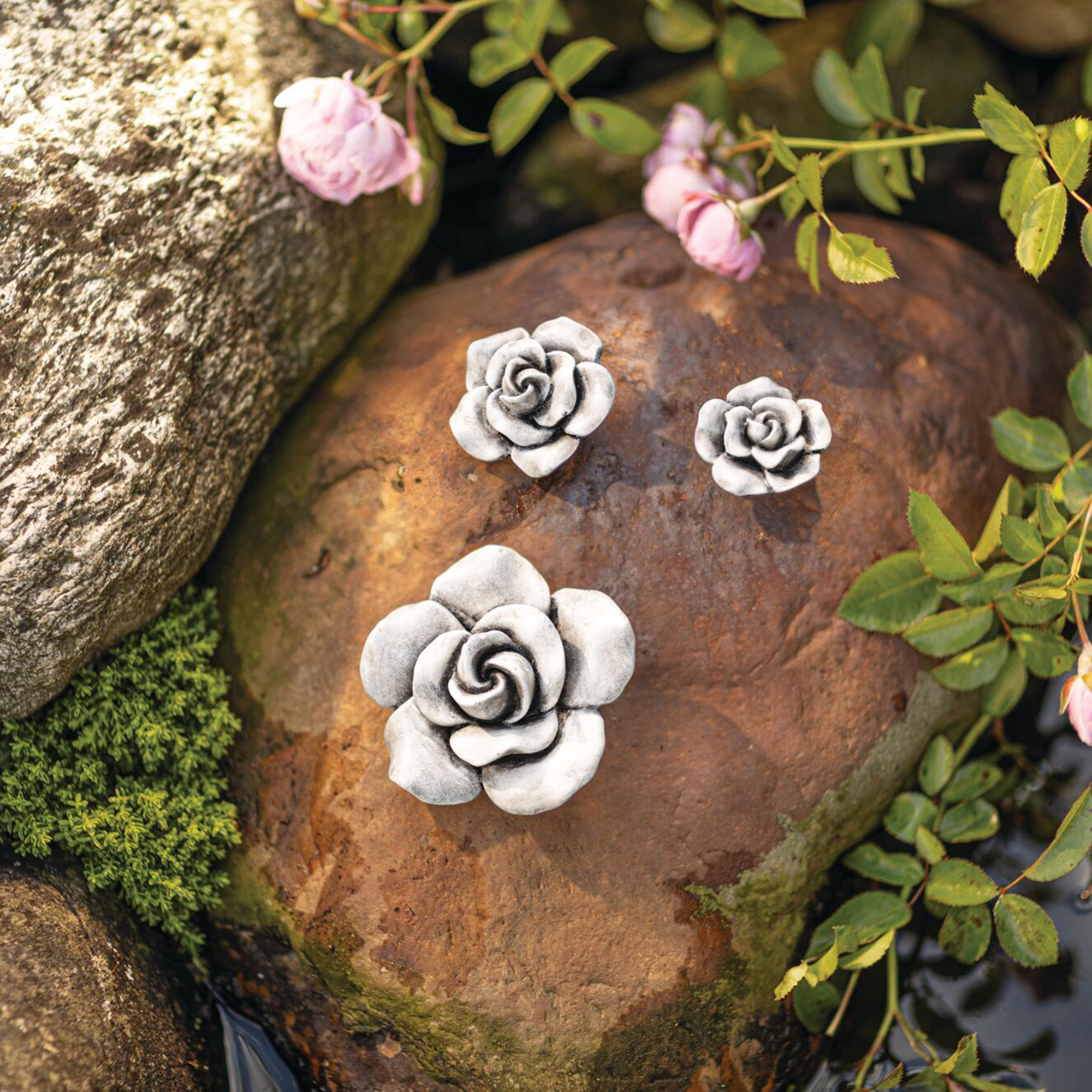 Rosendeko "Blüten", 3er Set  im Frank Flechtwaren Online Shop kaufen