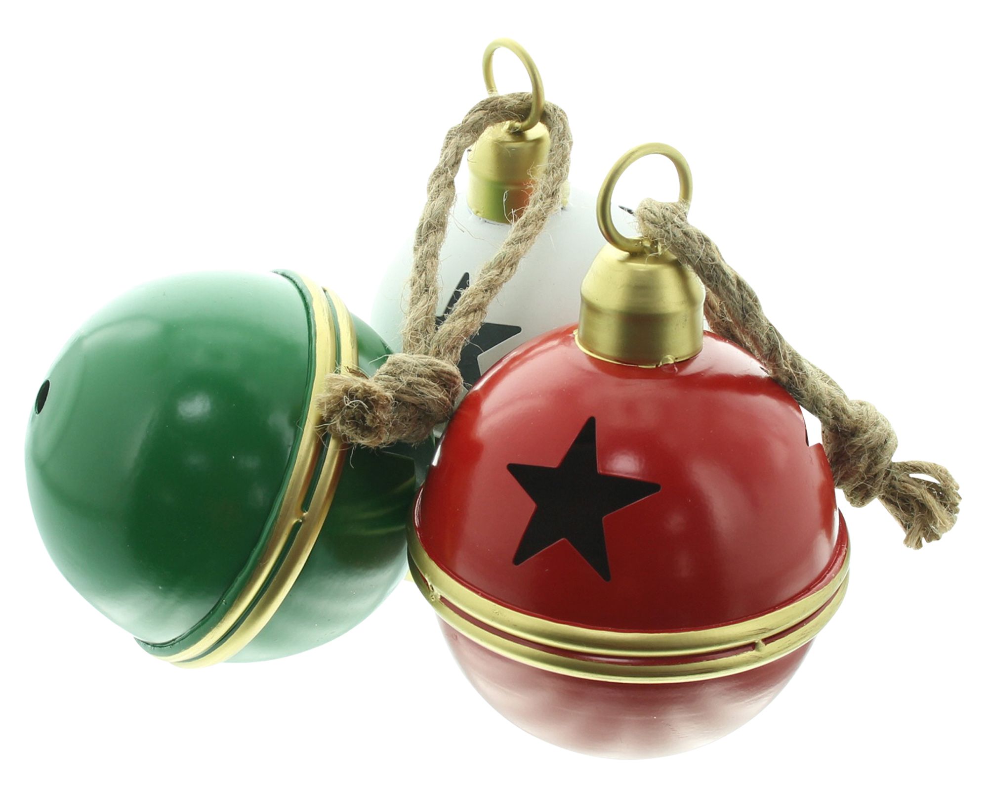 Weihnachtsglocke "Sterne", 3er Set  im Frank Flechtwaren Online Shop für Dekohänger  kaufen