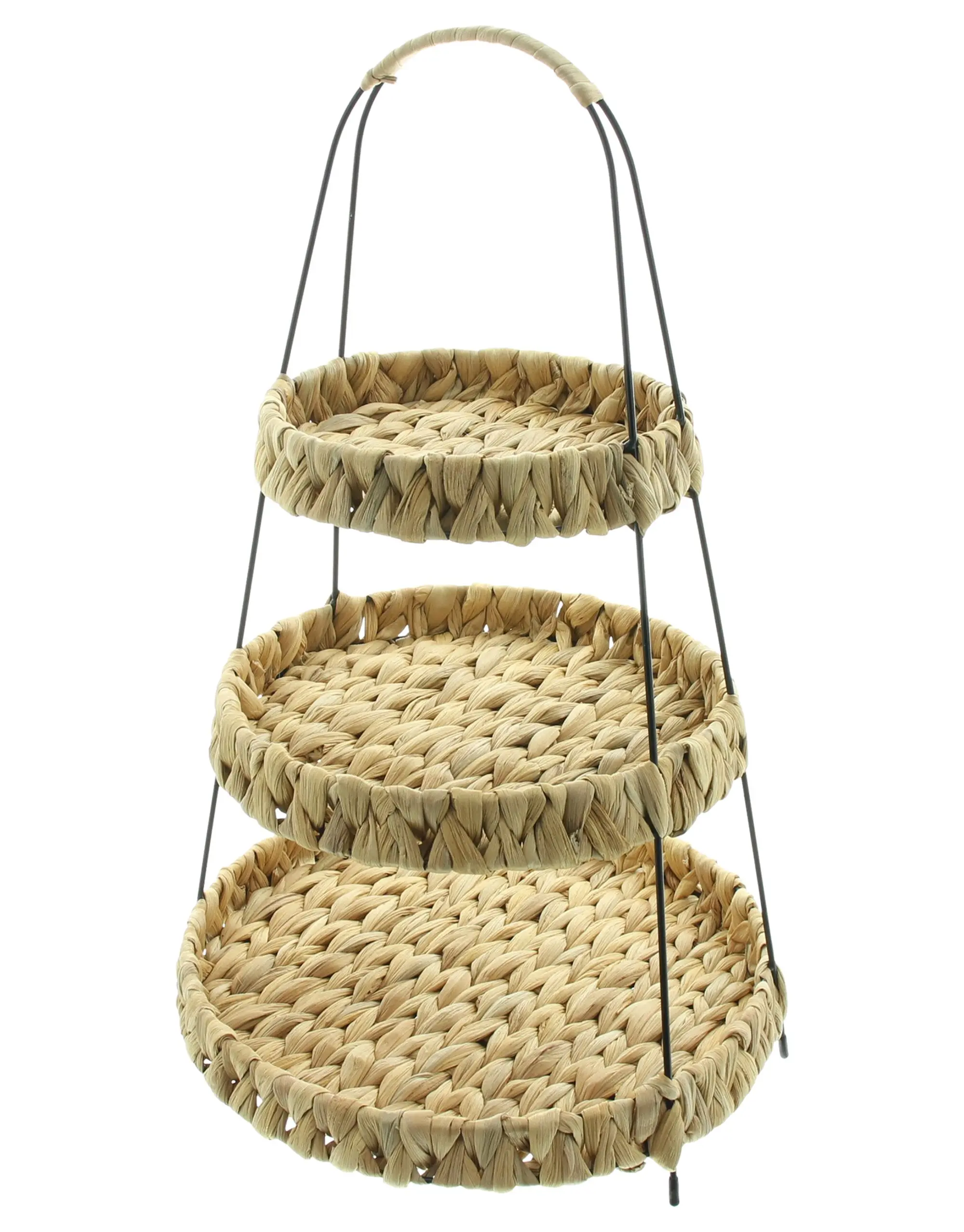 Etagere "Wasserhyazinthe"  im Frank Flechtwaren Online Shop für Dekoschalen &amp; -etageren kaufen