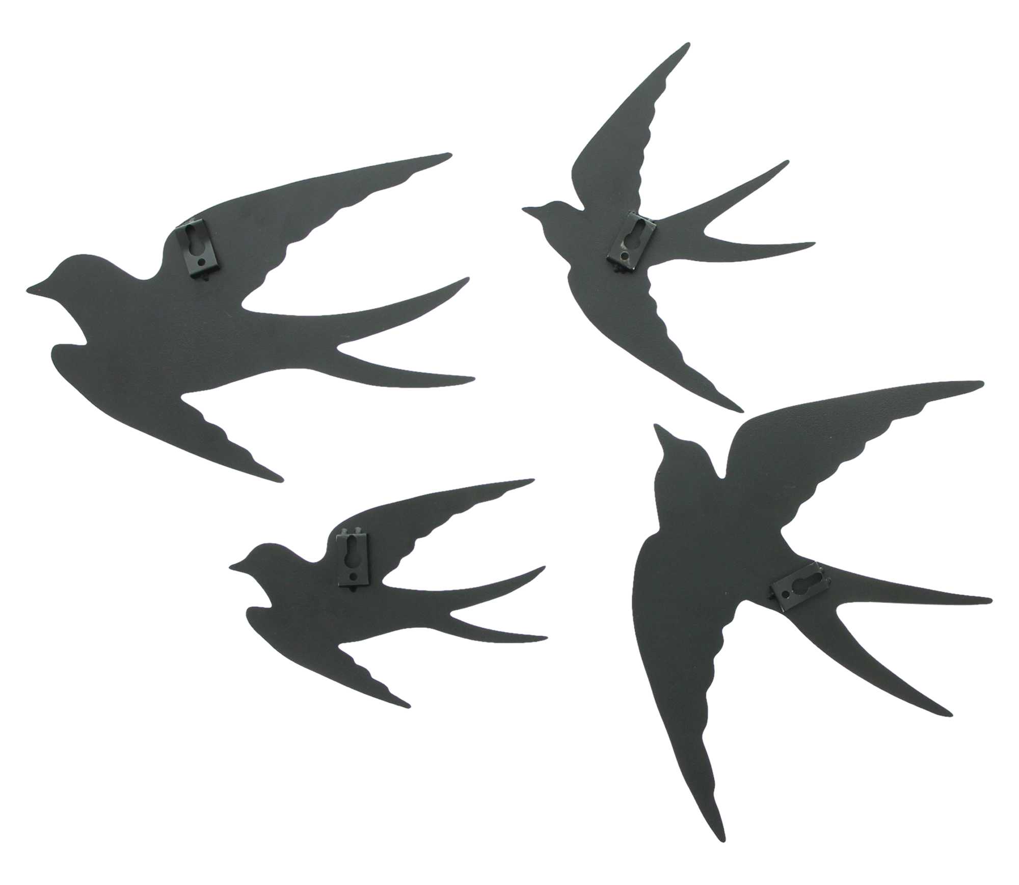Wandhänger "Vögel", 4er Set  im Frank Flechtwaren Online Shop für Wanddeko kaufen
