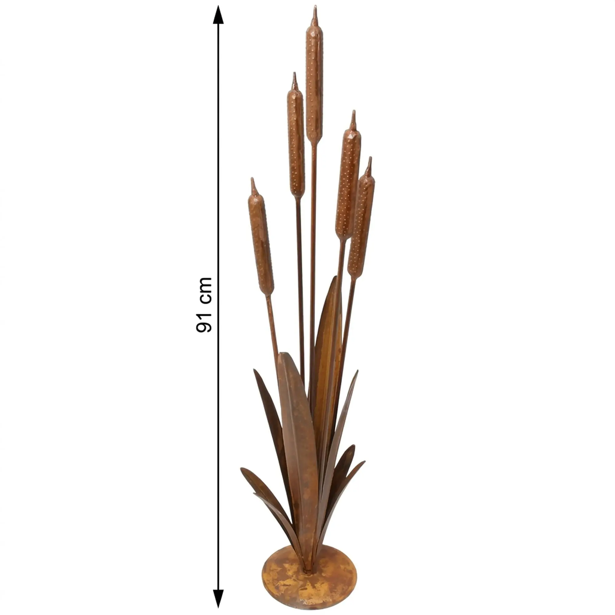 Gartendeko "Schilf"  im Frank Flechtwaren Online Shop für Rostdeko für Ihren Garten kaufen