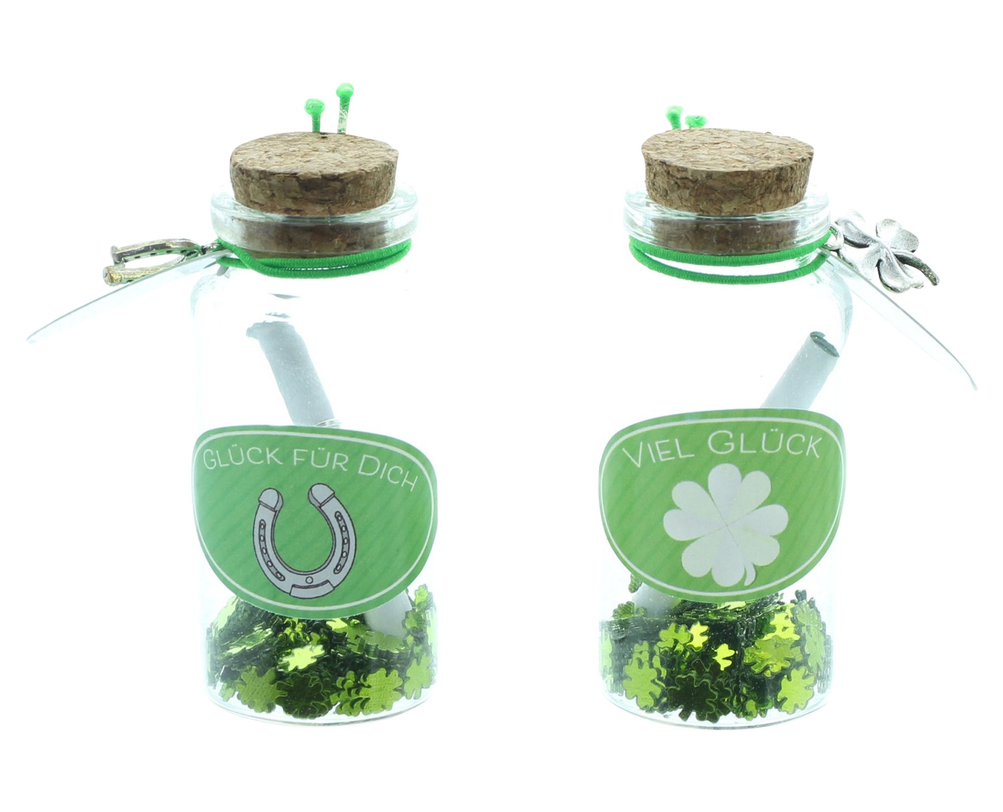Geschenkgläschen "Glück", 2er Set  im Frank Flechtwaren Online Shop kaufen