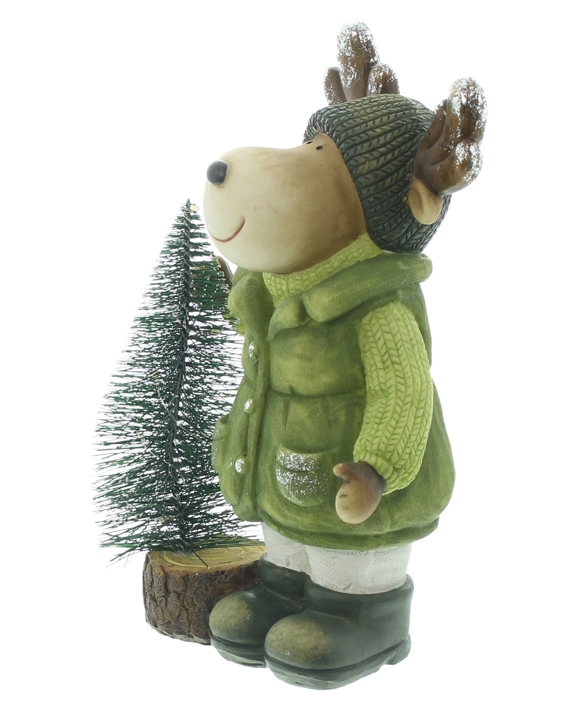 LED-Elch "Tannenbaum"  im Frank Flechtwaren Online Shop für Weihnachten kaufen