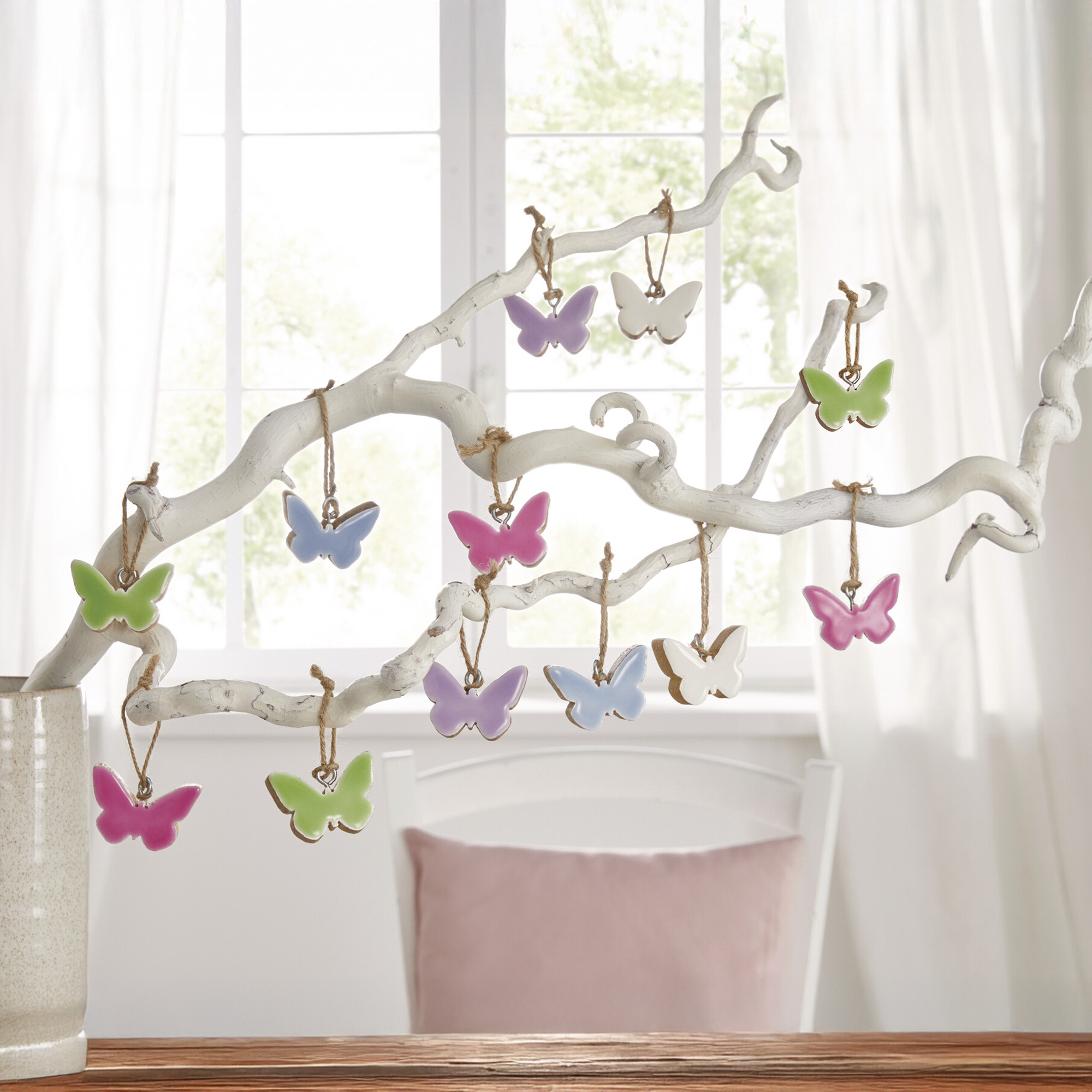 Hänger "Schmetterling", 12er Set im Frank Flechtwaren Online Shop für Ostern kaufen Hänger "Schmetterling", 12er Set im Frank Flechtwaren Online Shop für Ostern kaufen