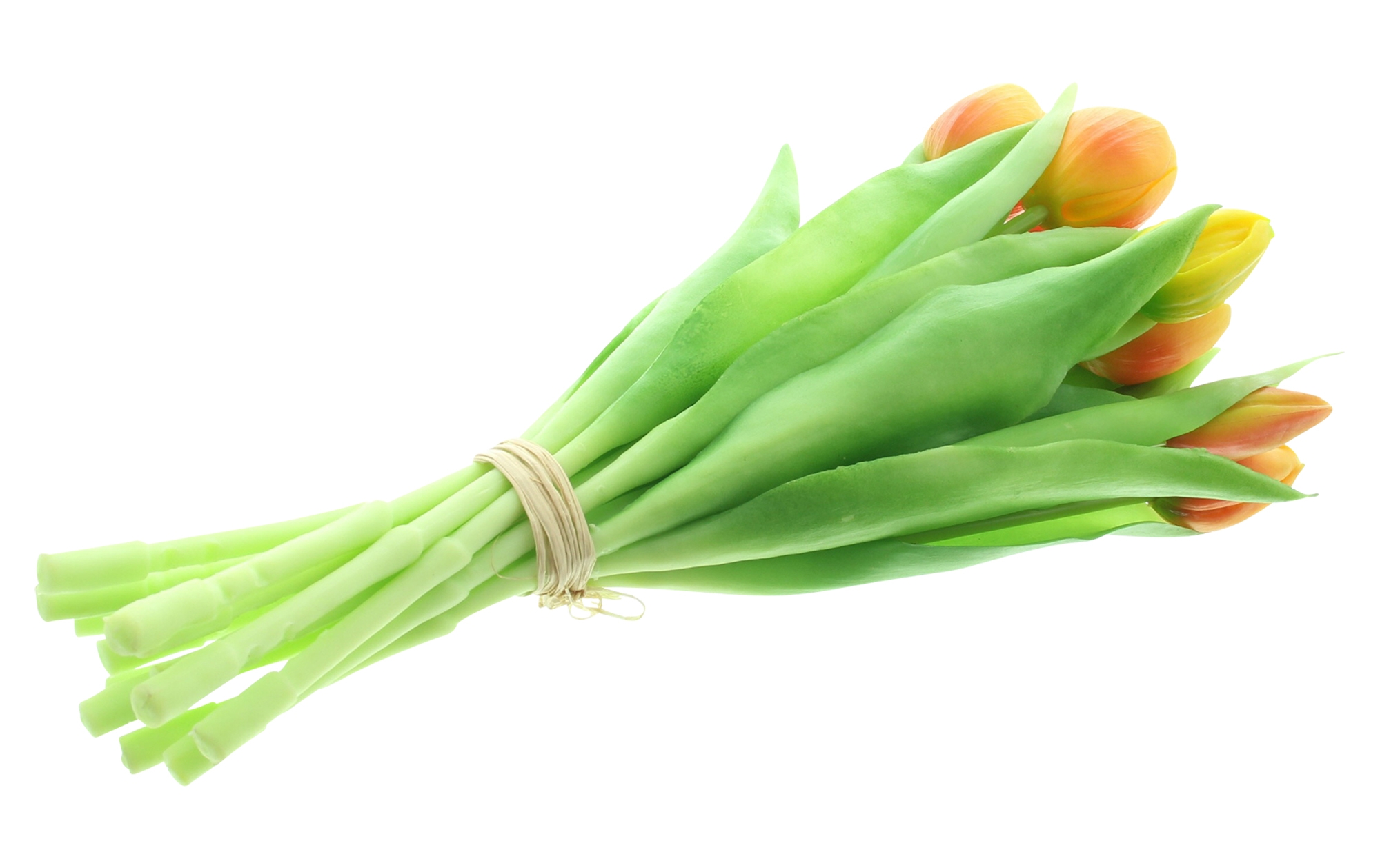 Tulpe "Gelb &amp; Orange", 14er Set  im Frank Flechtwaren Online Shop für Kunstpflanzen kaufen