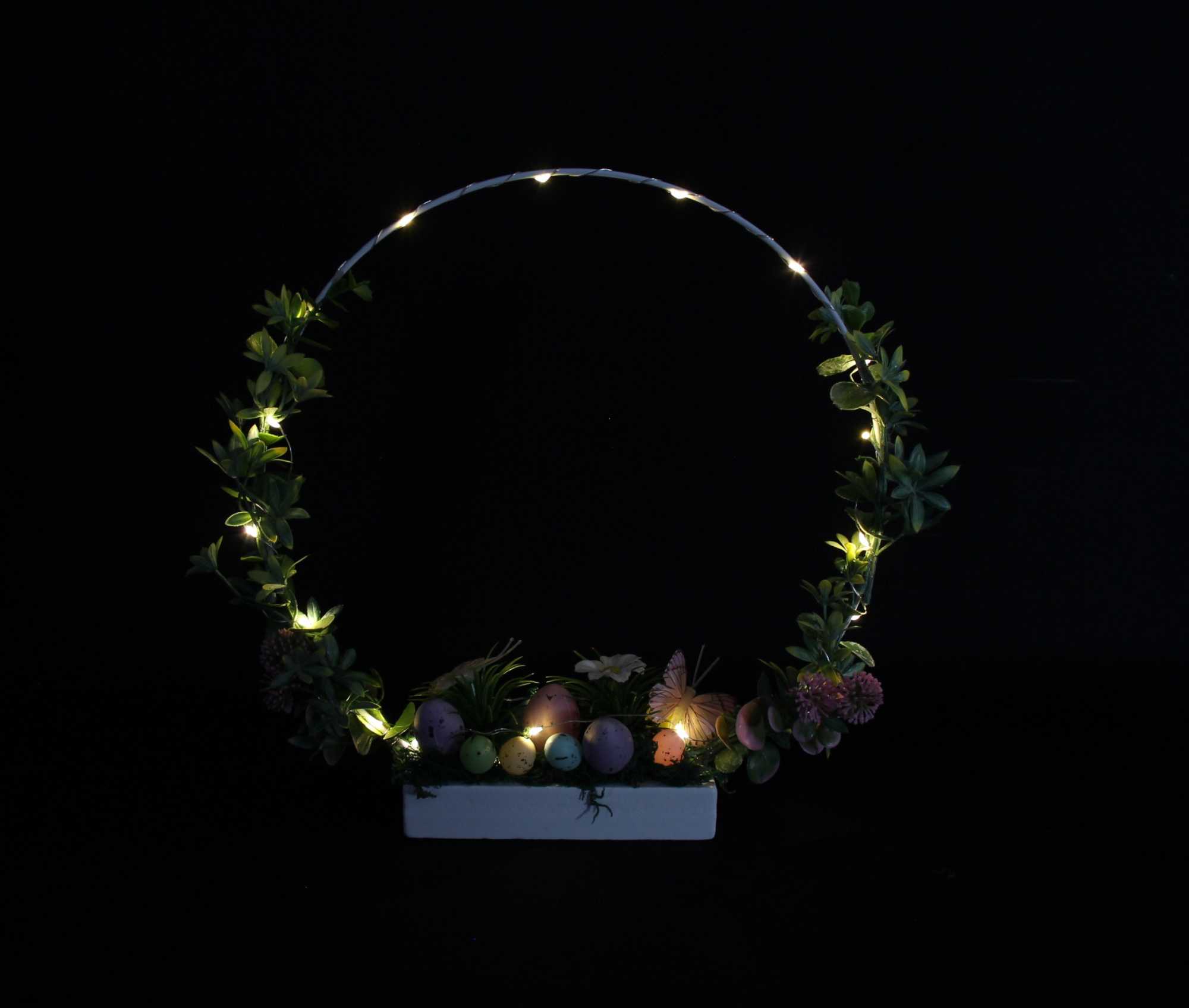LED-Ring "Osterwiese"  im Frank Flechtwaren Online Shop für Ostern kaufen