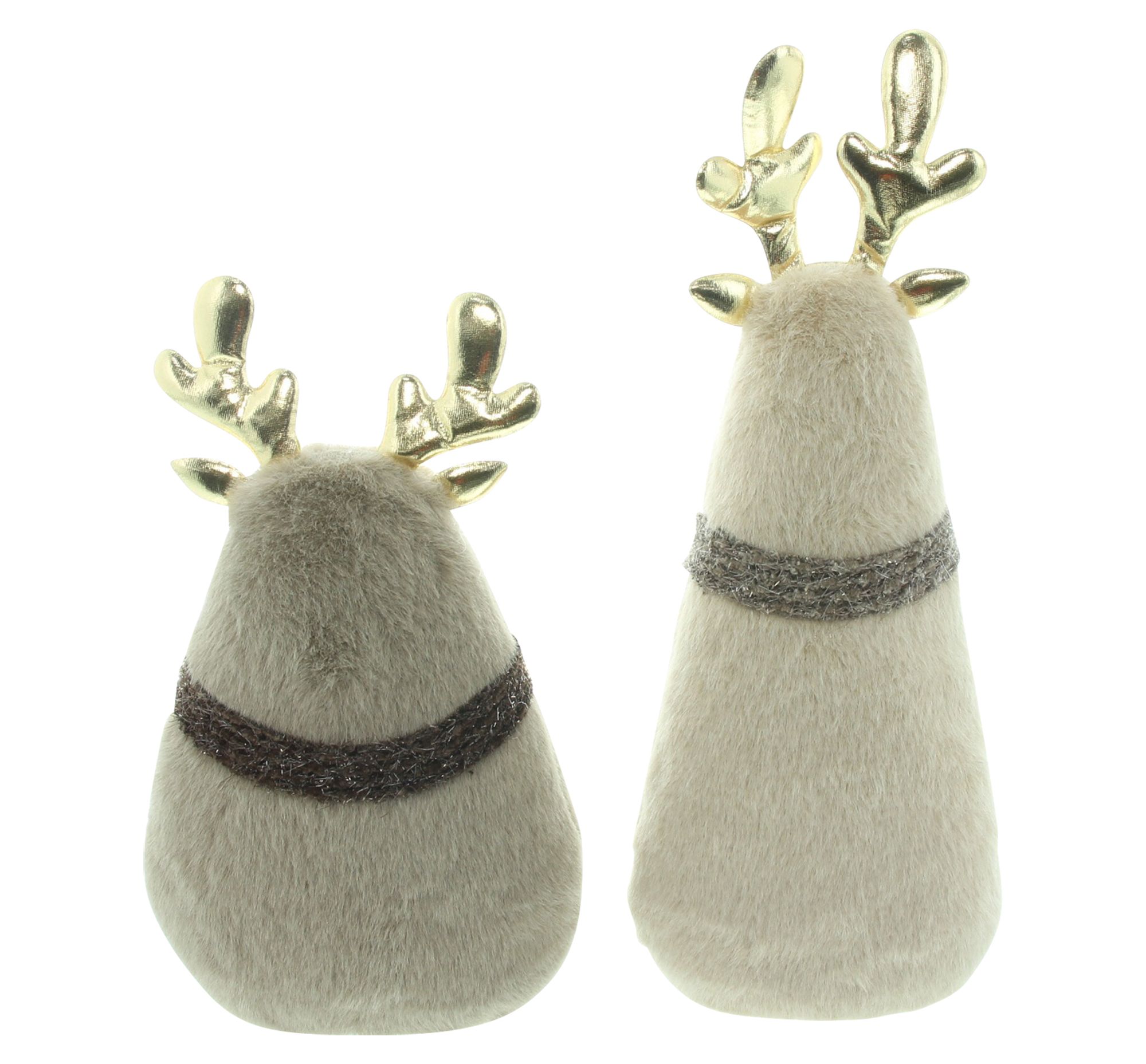 Plüschfigur "Rentier", 2er Set  im Frank Flechtwaren Online Shop für Weihnachtliche Dekofiguren kaufen