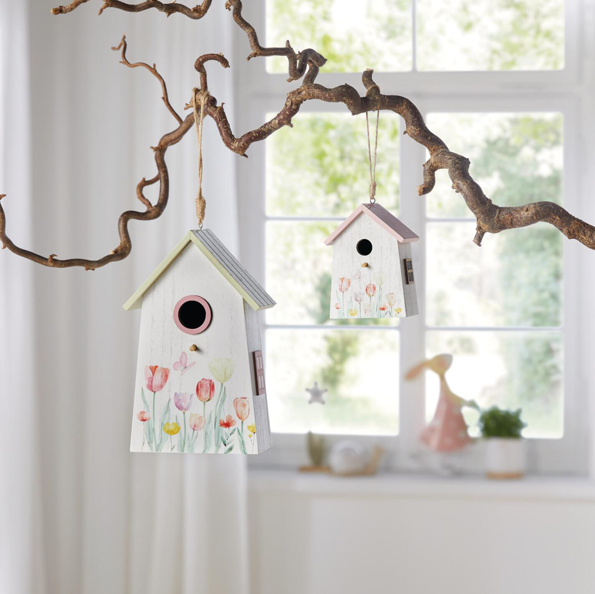 Dekohänger "Vogelhaus", 2er Set  im Frank Flechtwaren Online Shop kaufen