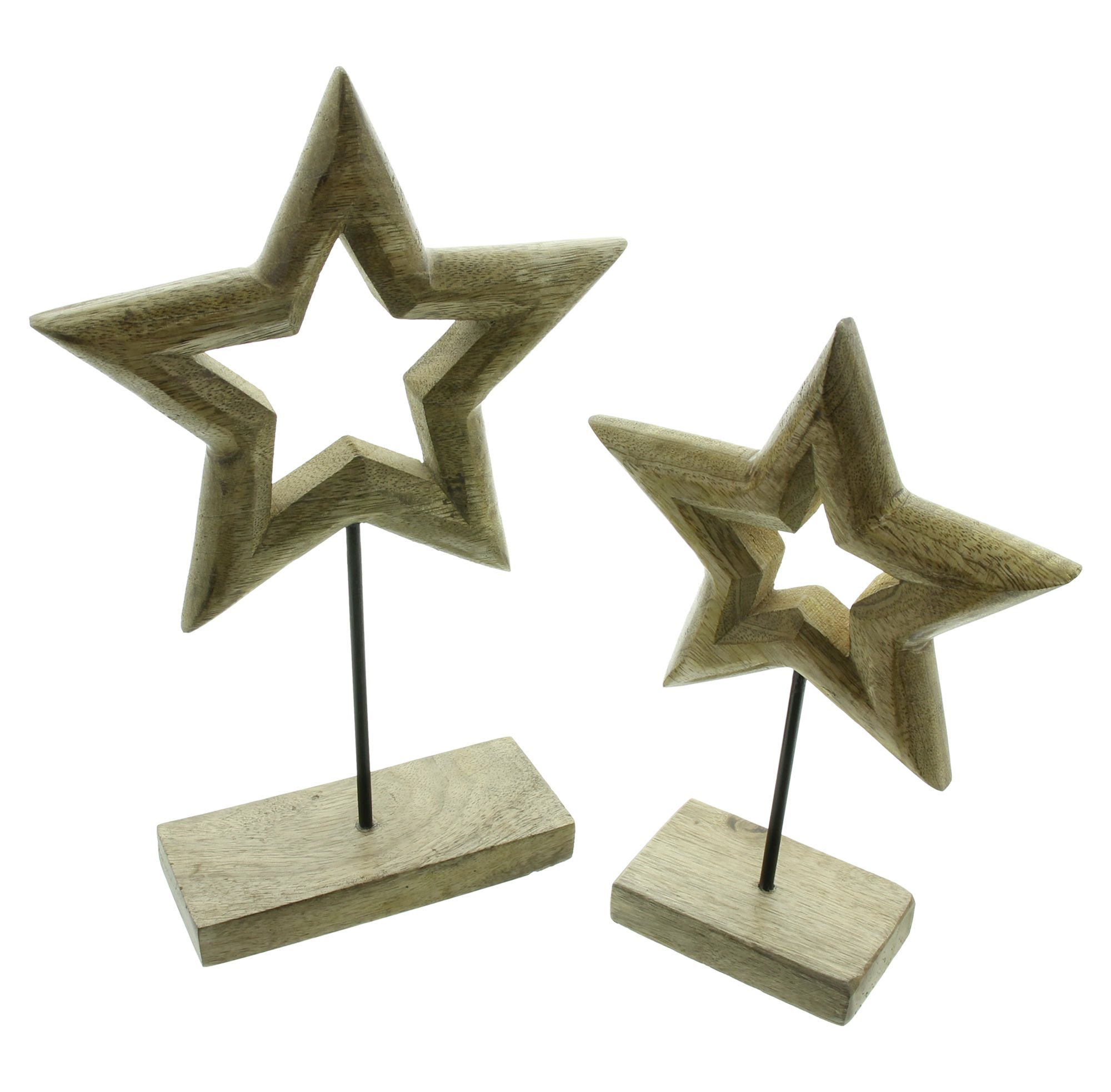Weihnachtsdeko "Stern", 2er Set  im Frank Flechtwaren Online Shop für Weihnachten kaufen