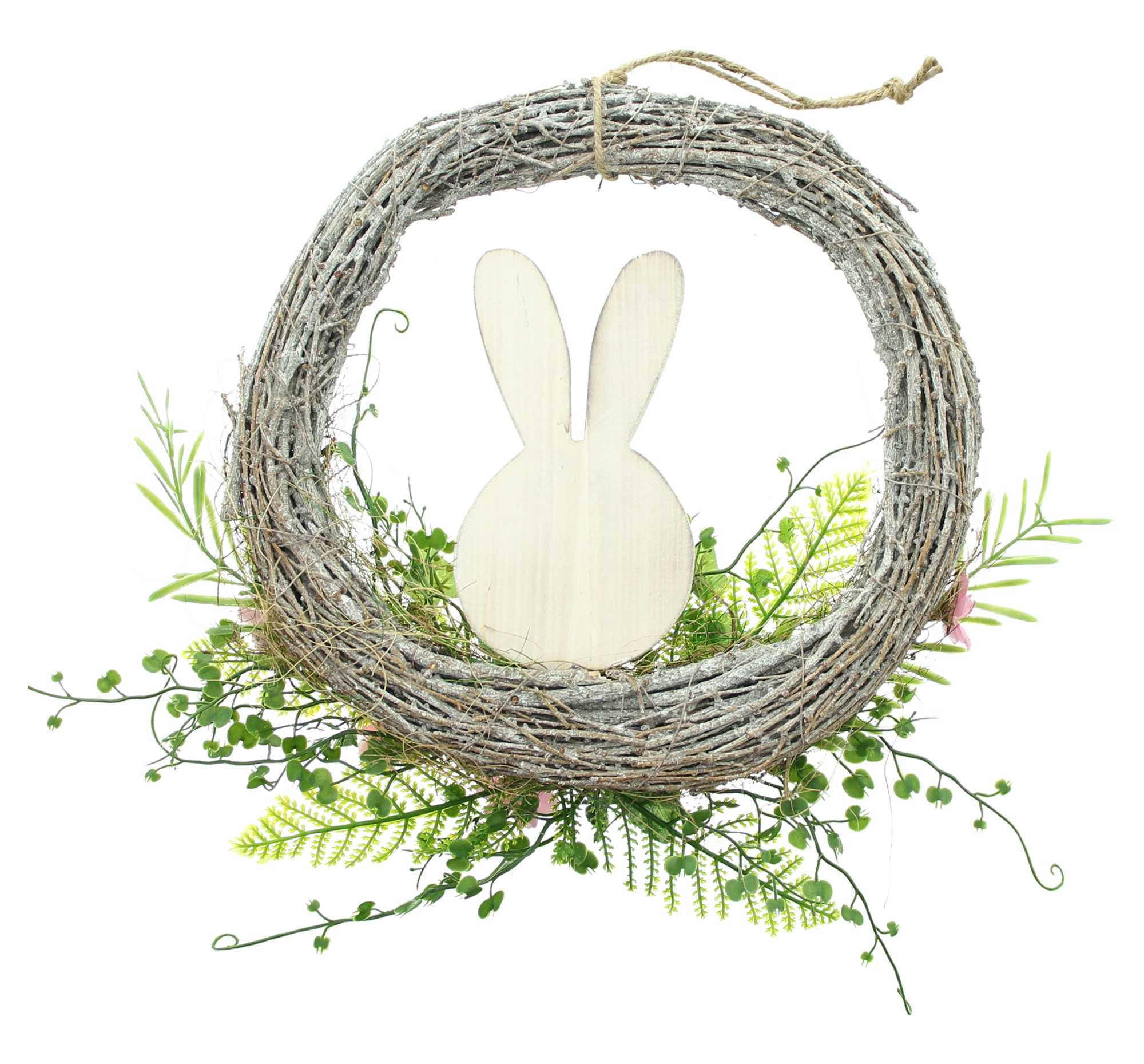 Kranz "Holzhäschen" im Frank Flechtwaren Online Shop für Ostern kaufen Kranz "Holzhäschen" im Frank Flechtwaren Online Shop für Ostern kaufen