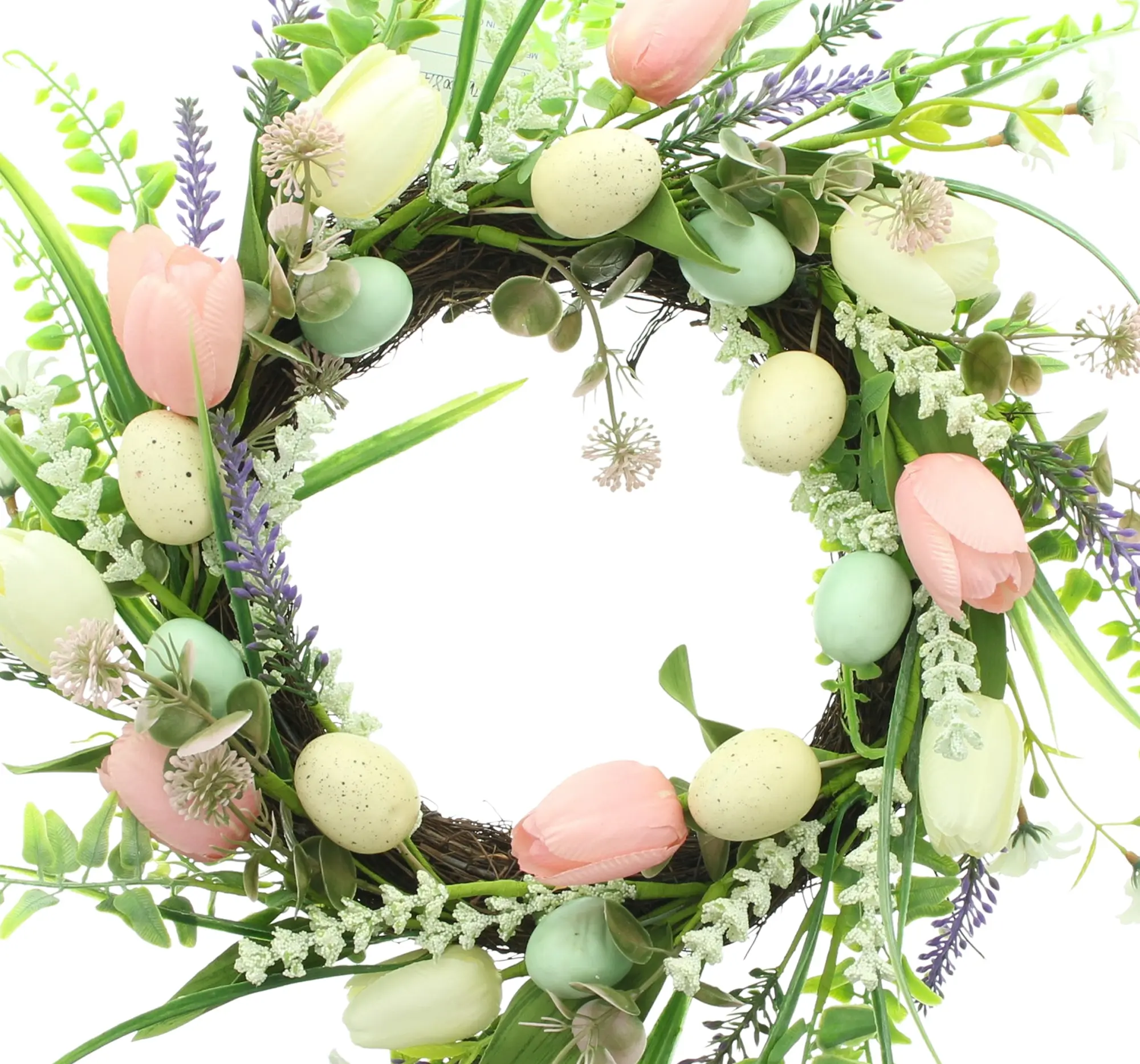 Osterkranz "Tulpenliebe"  im Frank Flechtwaren Online Shop für Pastelltöne kaufen
