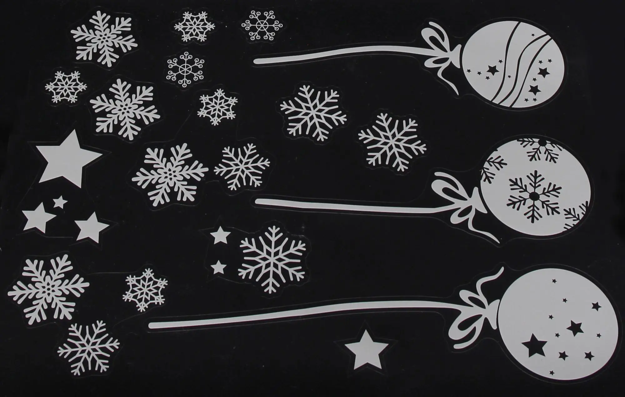 Fenstersticker "Merry Christmas", 33er Set  im Frank Flechtwaren Online Shop für  kaufen
