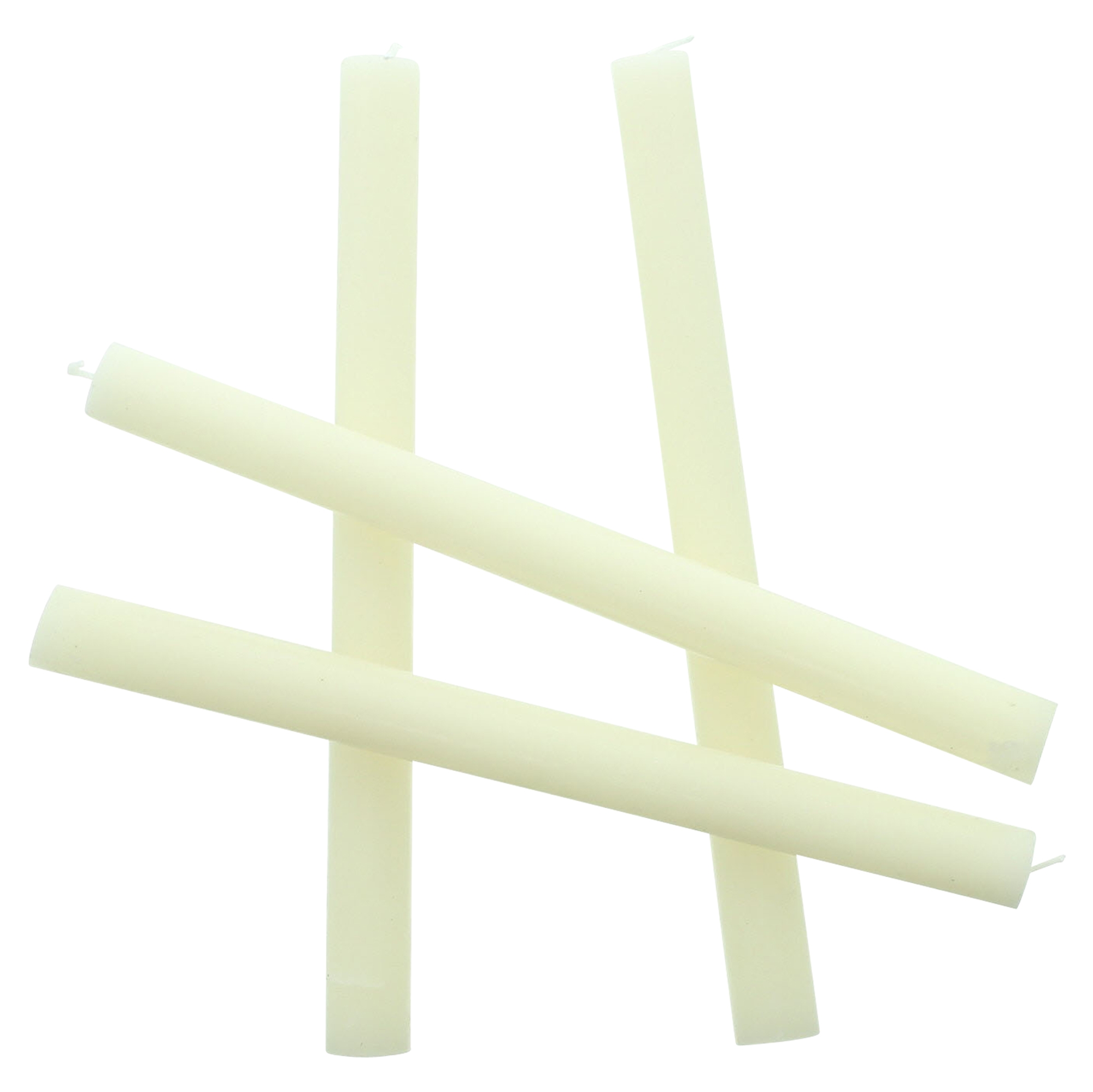 Stabkerze "Ivory", 4er Set  im Frank Flechtwaren Online Shop für Kerzen &amp; LED-Kerzen kaufen