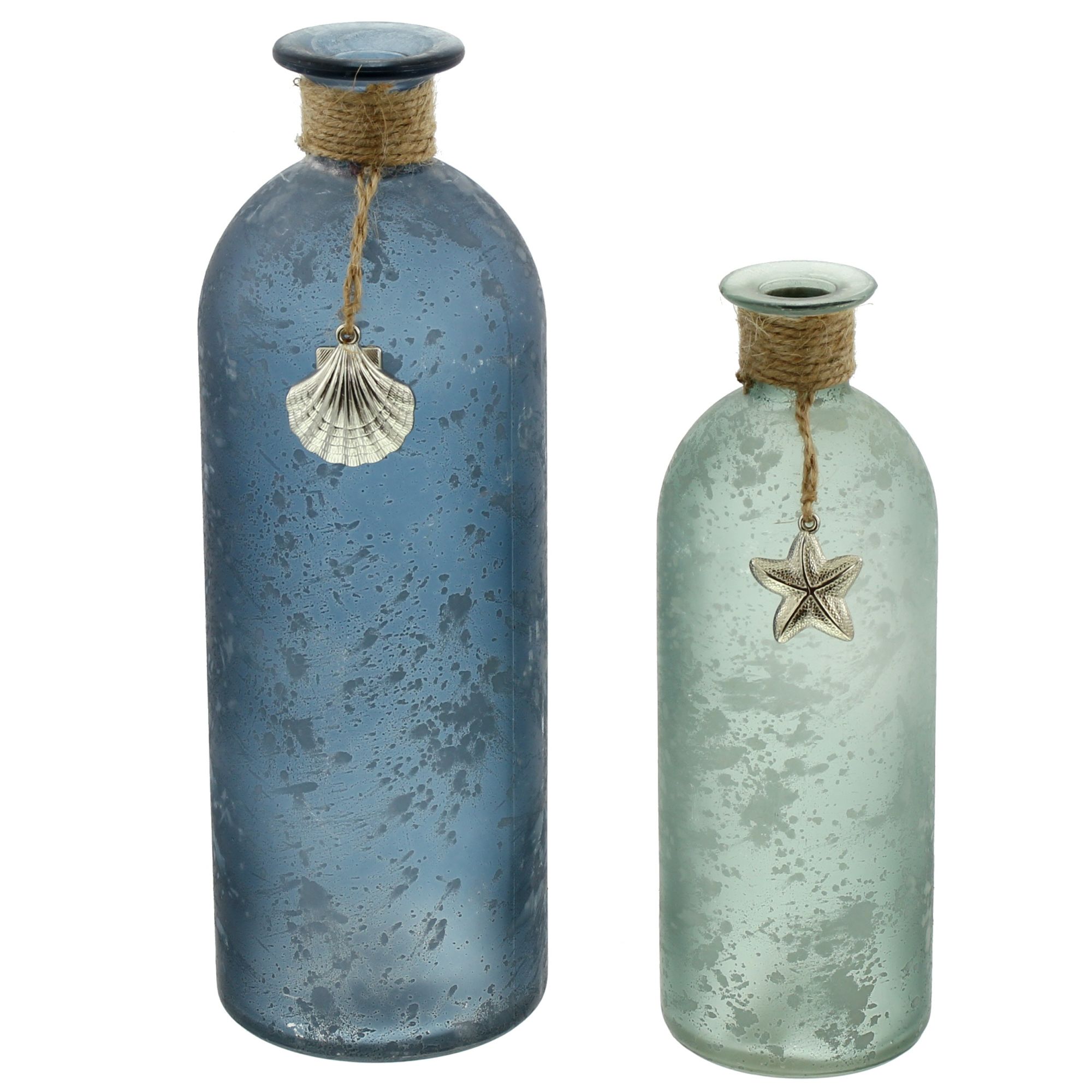 Dekovase "Maritim", 2er Set im Frank Flechtwaren Online Shop für Dekovasen kaufen Dekovase "Maritim", 2er Set im Frank Flechtwaren Online Shop für Dekovasen kaufen