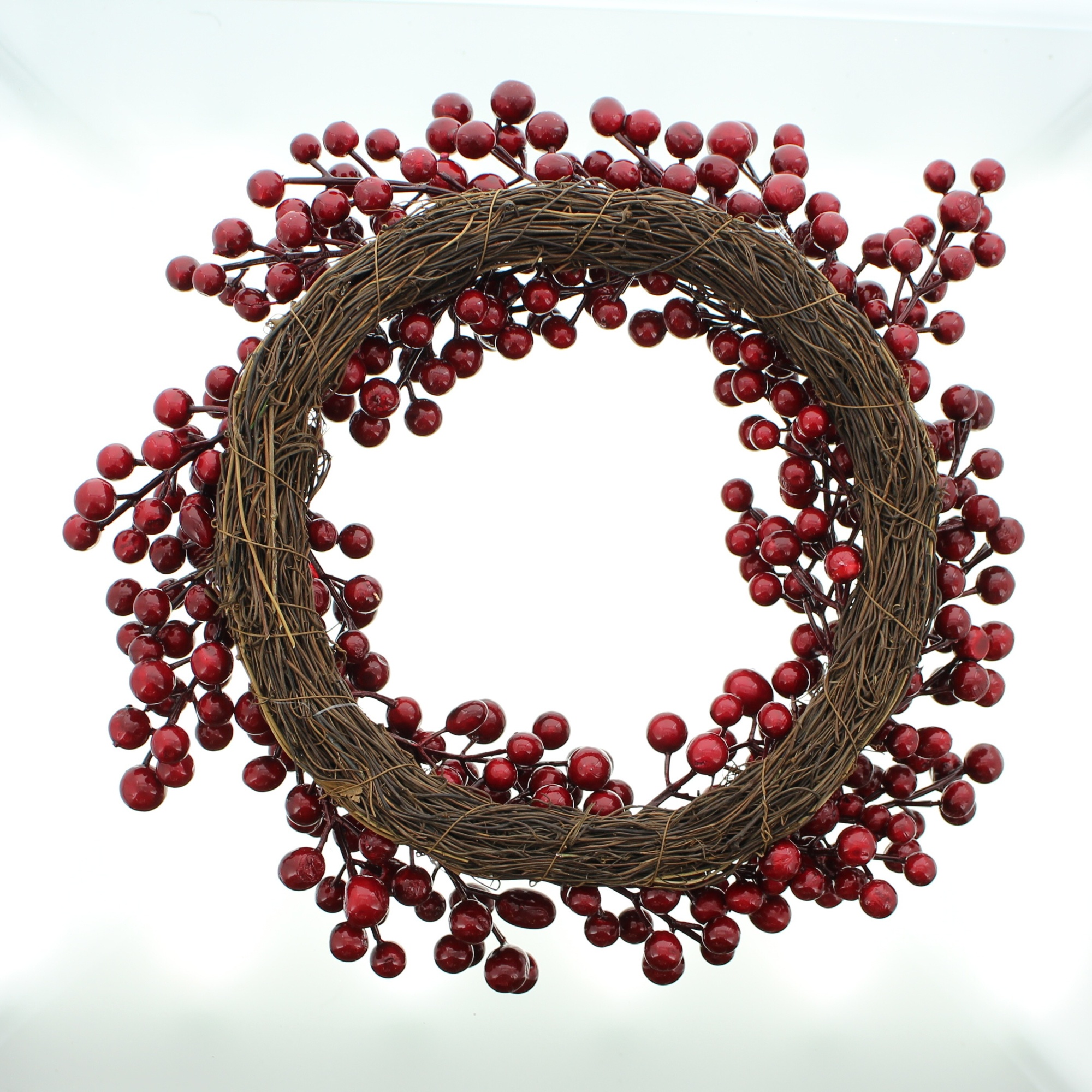 Kranz "Rote Beeren"  im Frank Flechtwaren Online Shop für Weihnachten kaufen