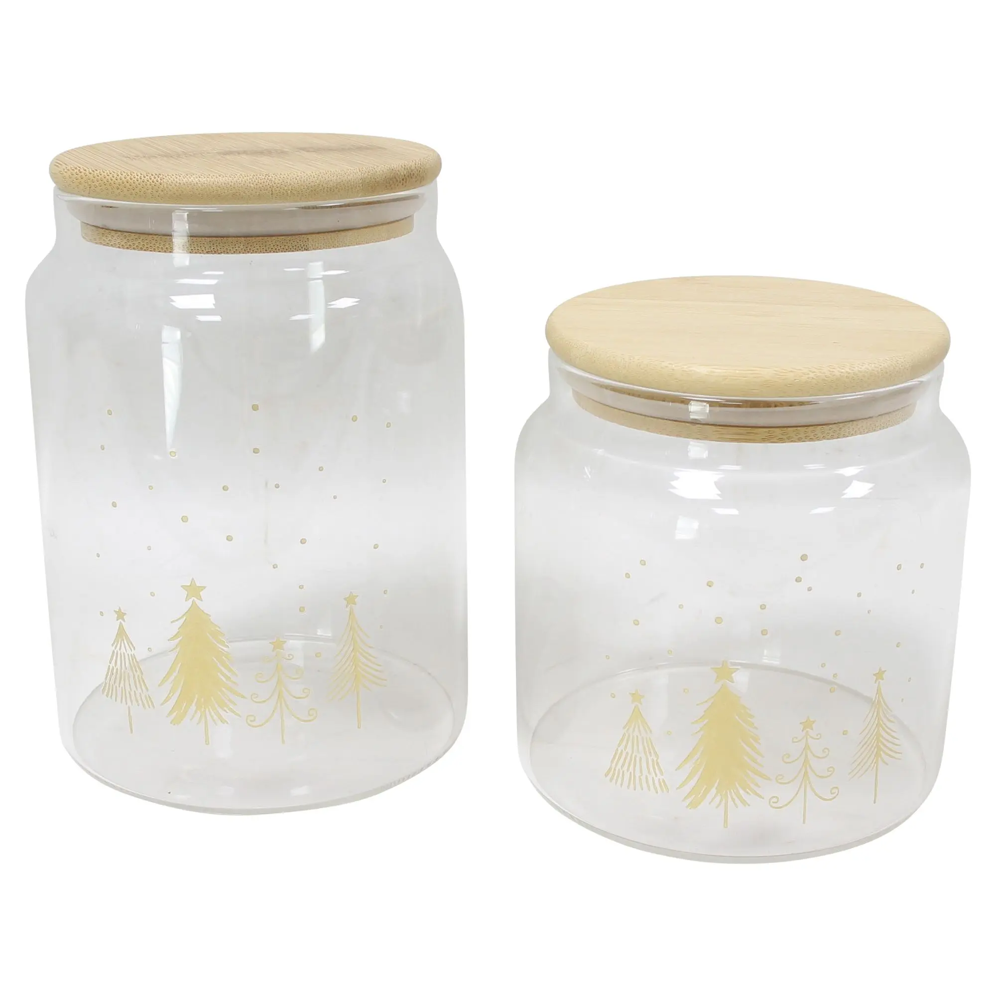 Vorratsglas "Weihnachtswald", 2er Set  im Frank Flechtwaren Online Shop für Geschenkboxen kaufen