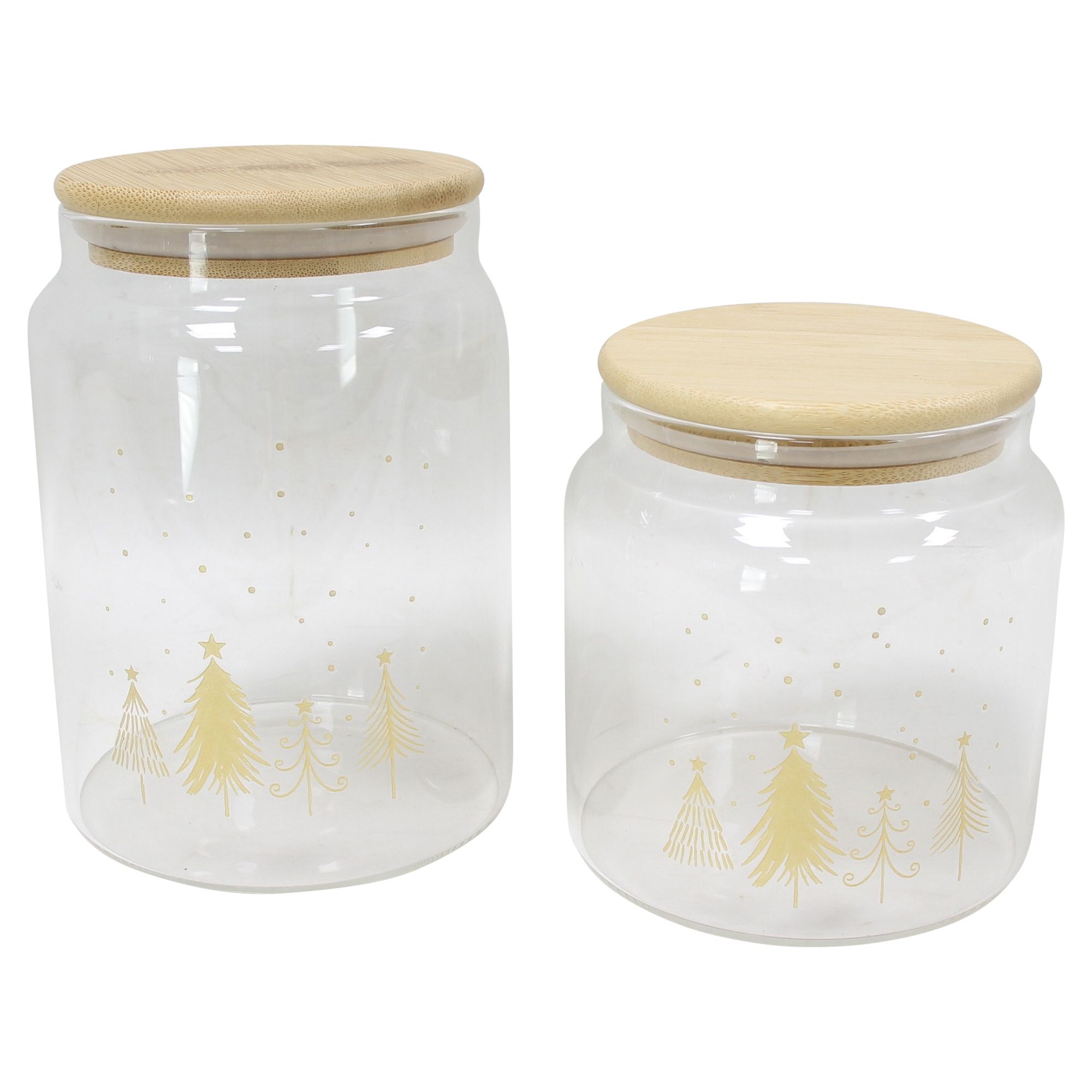 Vorratsglas "Weihnachtswald", 2er Set  im Frank Flechtwaren Online Shop für Geschenkboxen kaufen