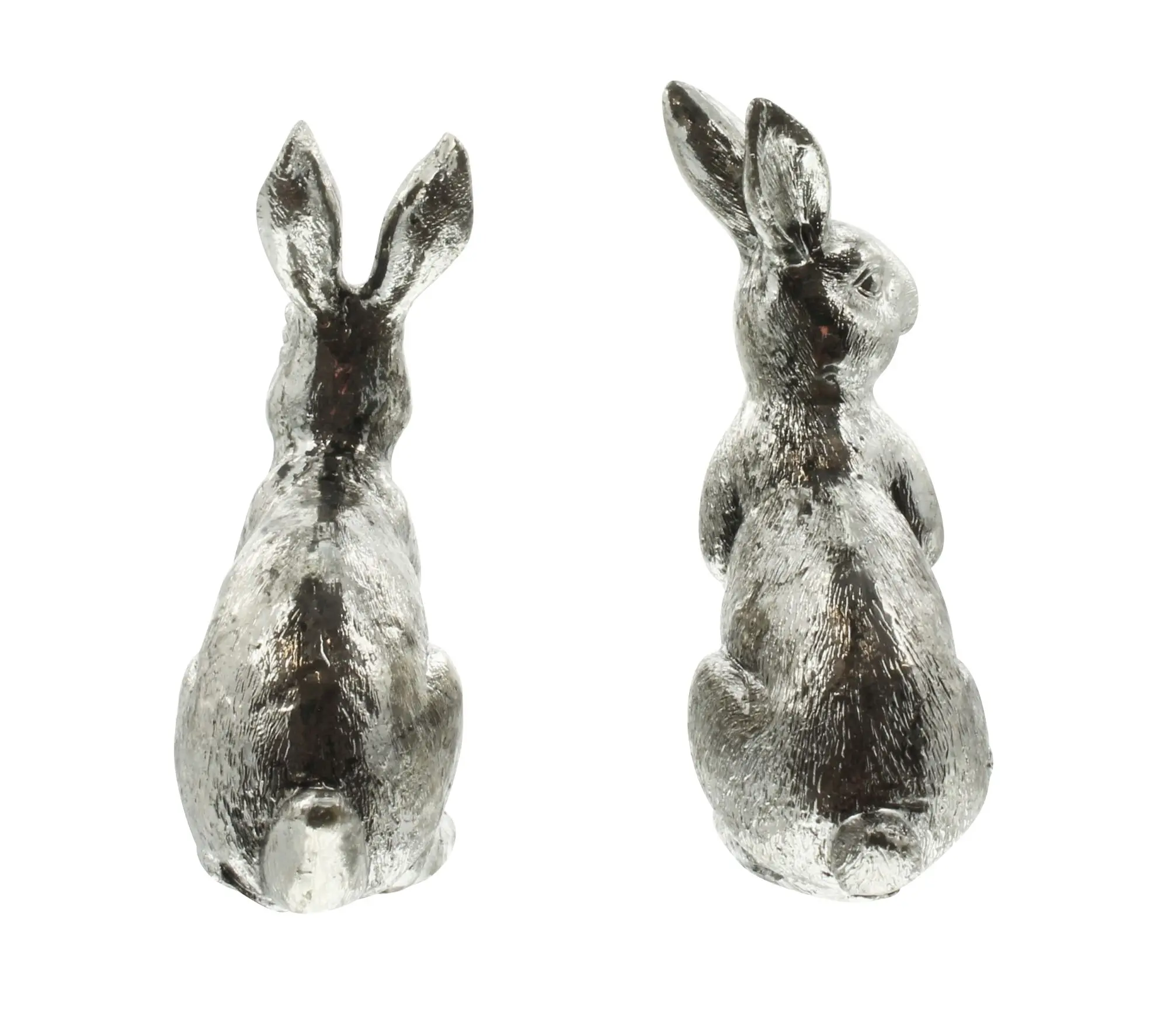 Osterhase "Silberglanz", 2er Set im Frank Flechtwaren Online Shop für Ostern kaufen Osterhase "Silberglanz", 2er Set im Frank Flechtwaren Online Shop für Ostern kaufen