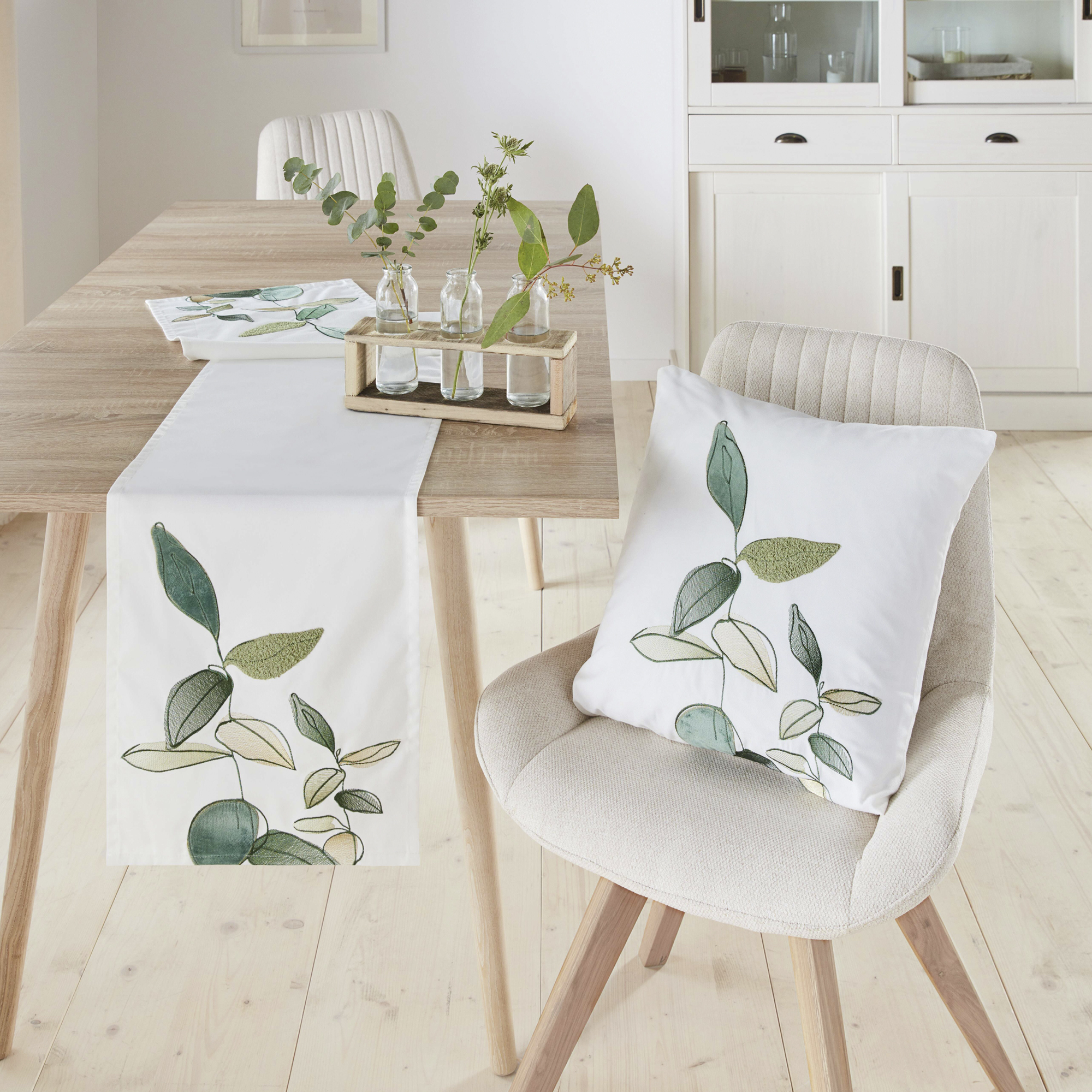 Kissenhülle "Blätter"  im Frank Flechtwaren Online Shop für Kissenhüllen kaufen