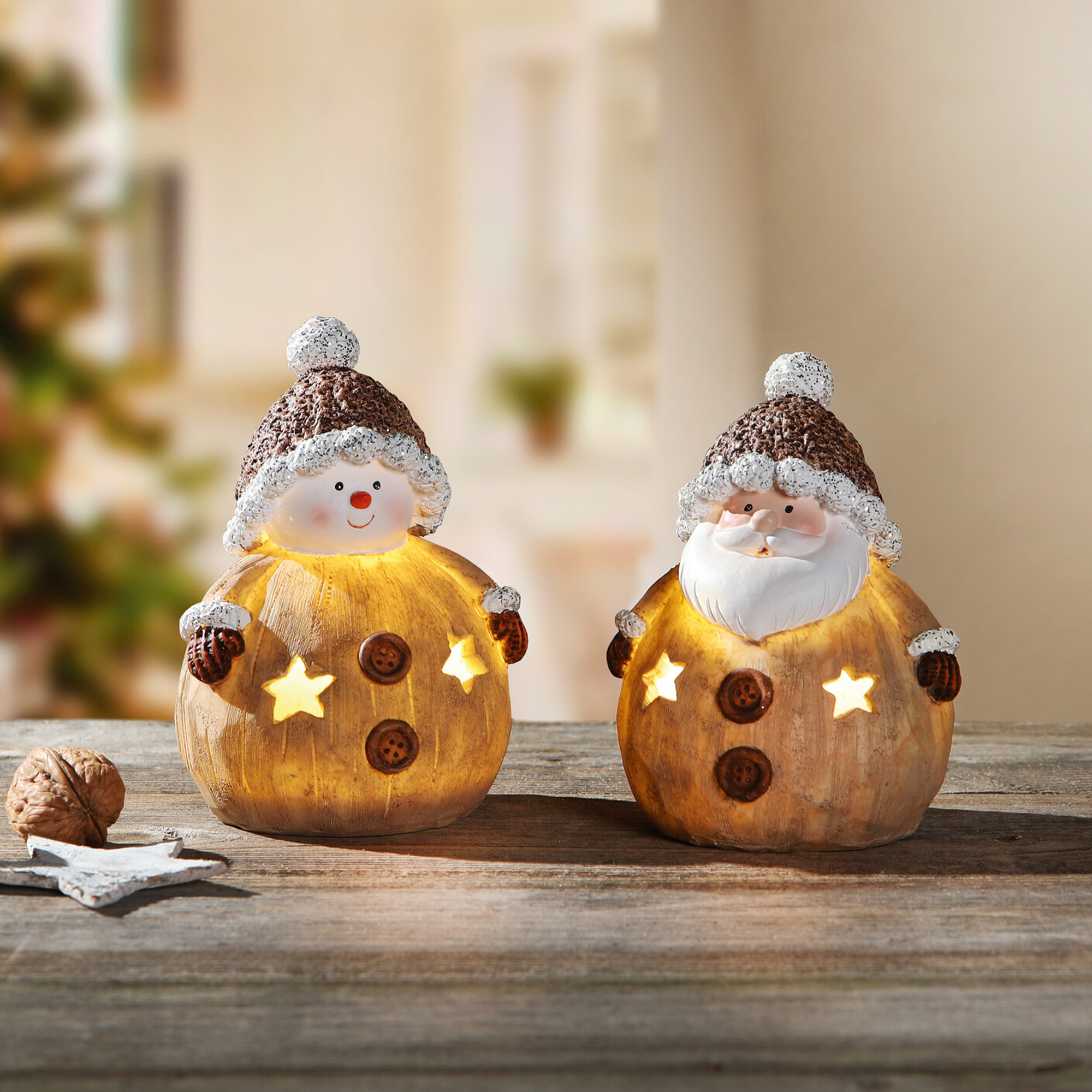 LED-Figur "Winterfreunde", 2er Set  im Frank Flechtwaren Online Shop kaufen