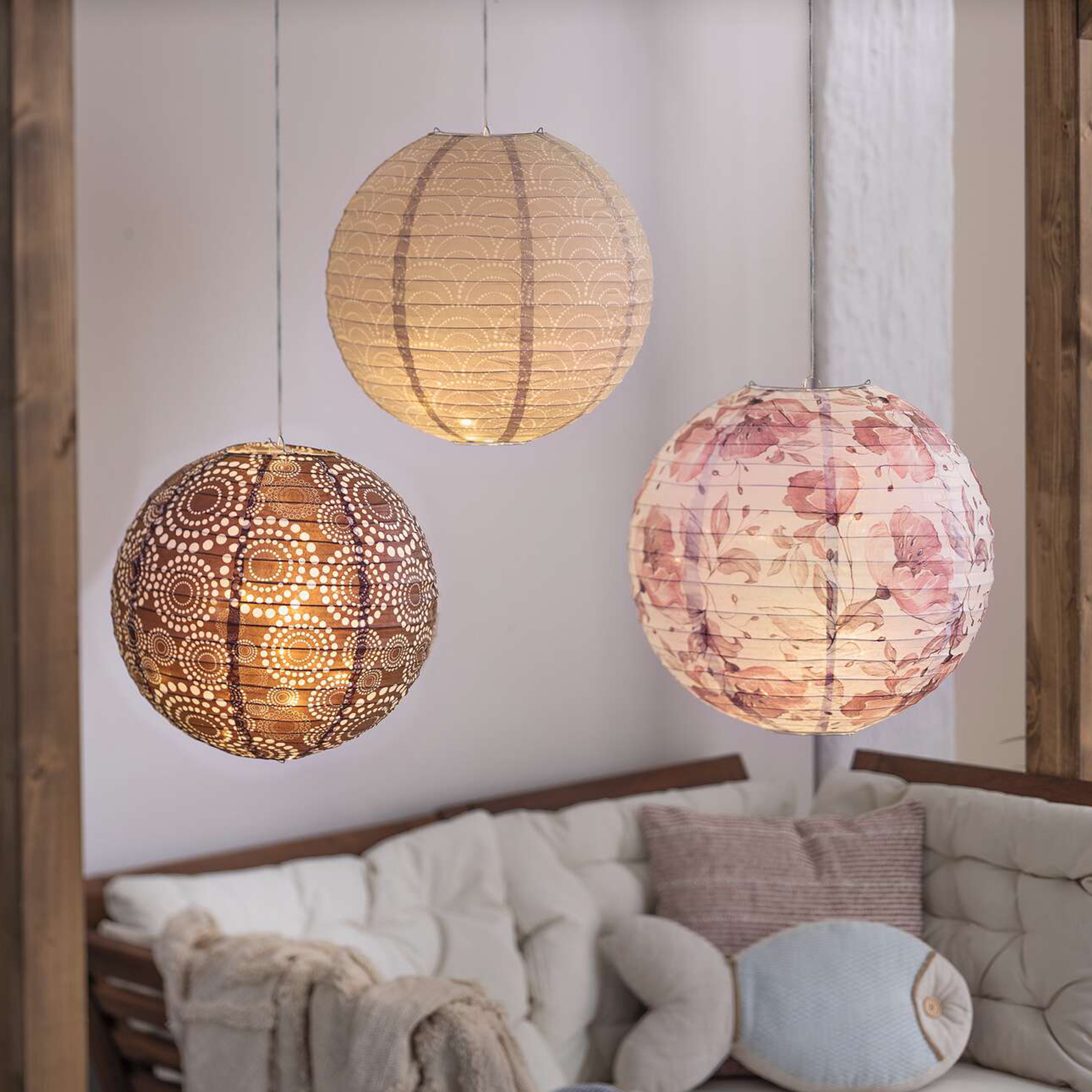 Lampion "Harmony", 3er Set  im Frank Flechtwaren Online Shop kaufen